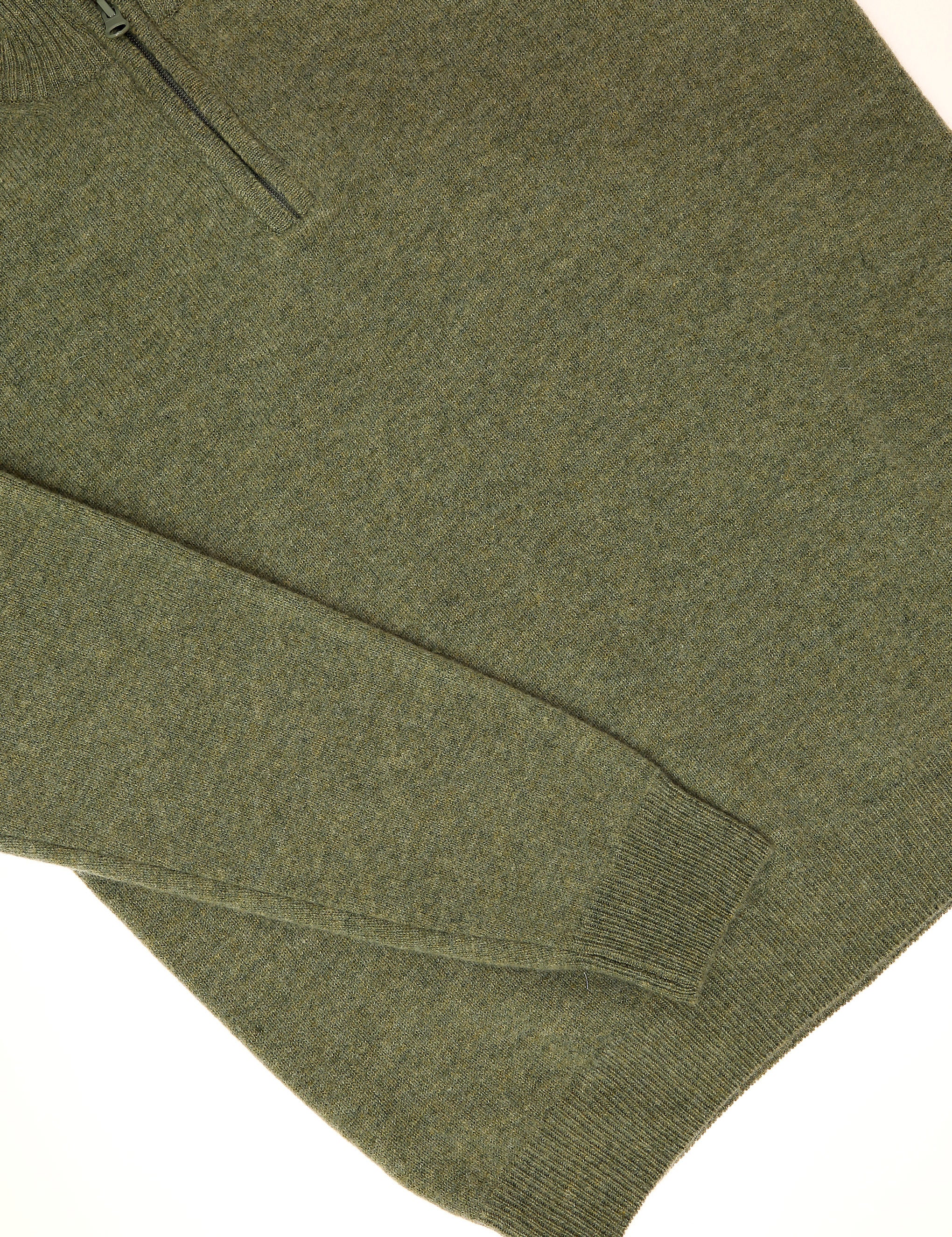 Jersey cremallera lana Verde