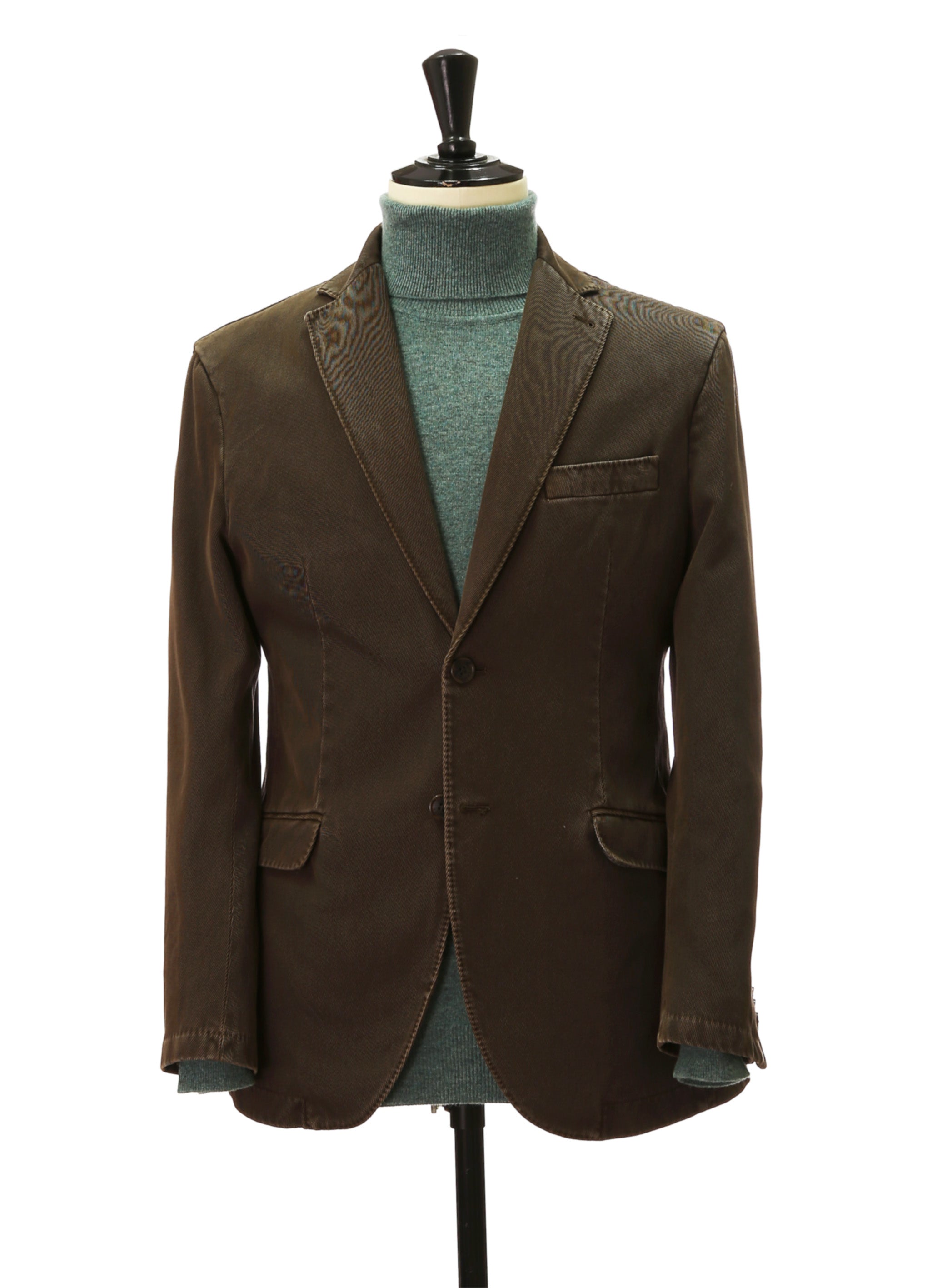 Chaqueta sarga lavada Verde