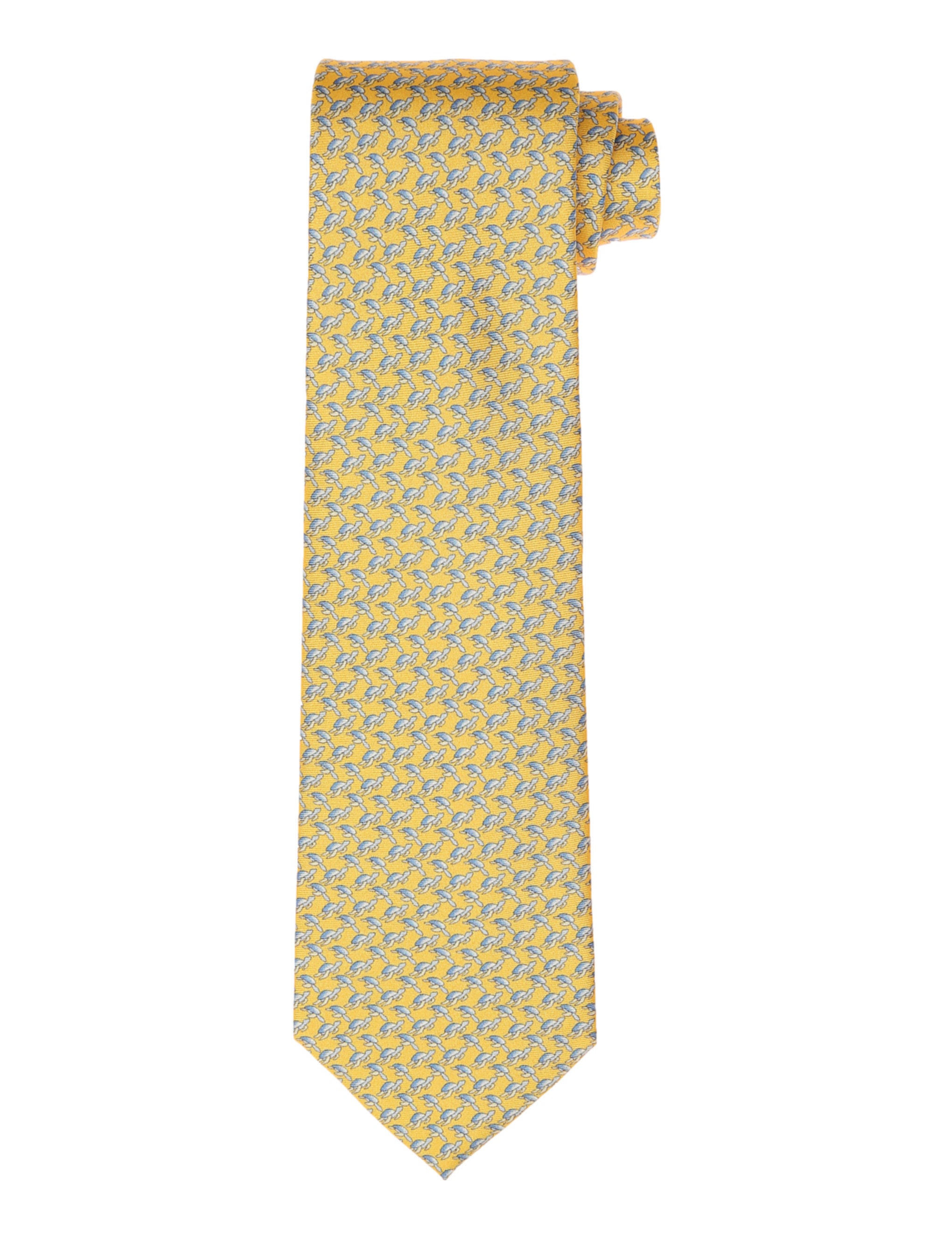 Corbata tortugas Amarillo/azul