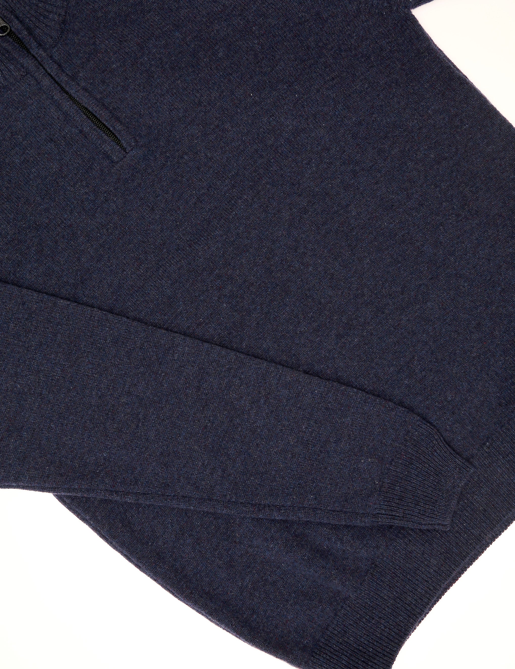 Jersey cremallera lana Azul