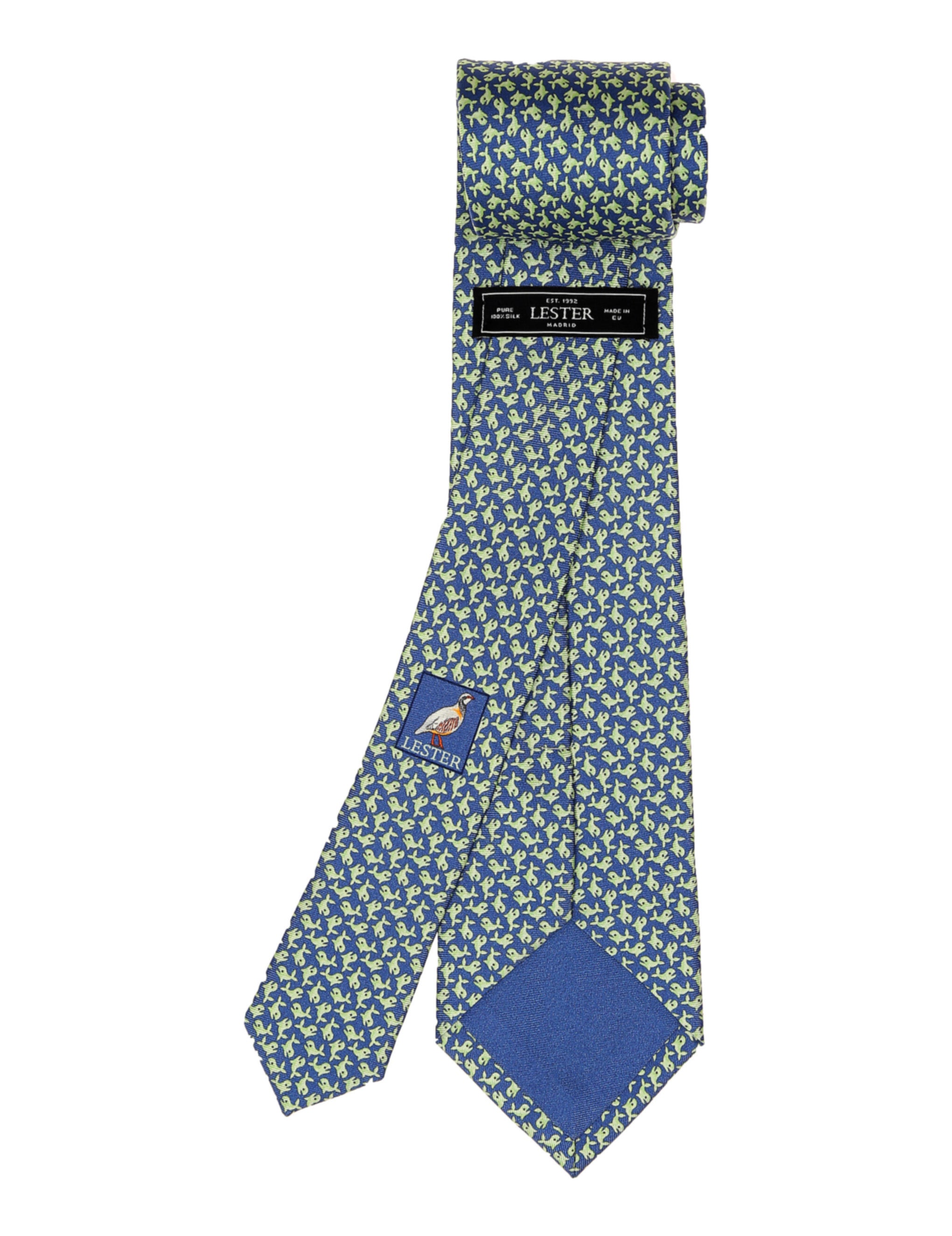 Corbata ballenas Azul/verde
