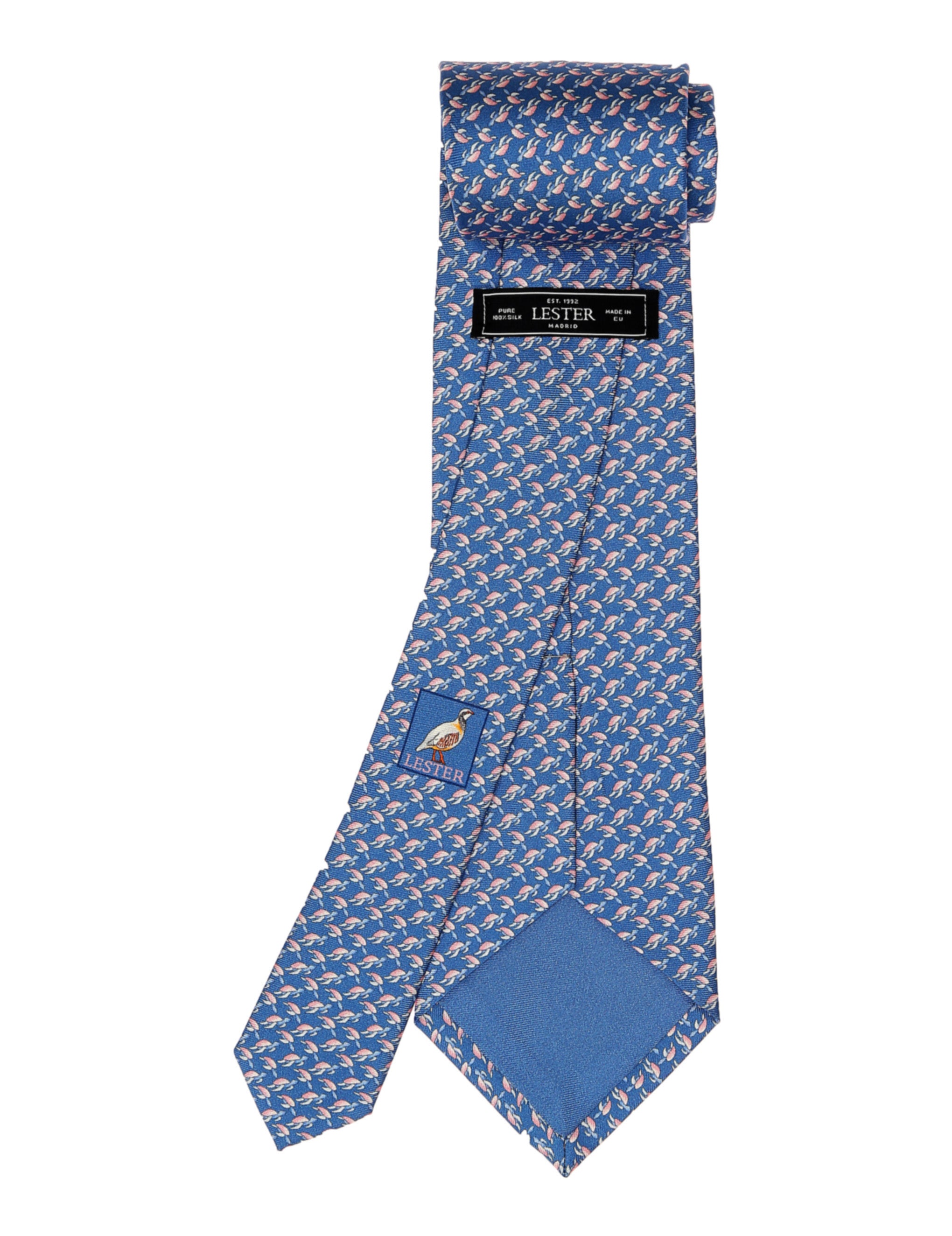 Corbata tortugas Azul/rosa