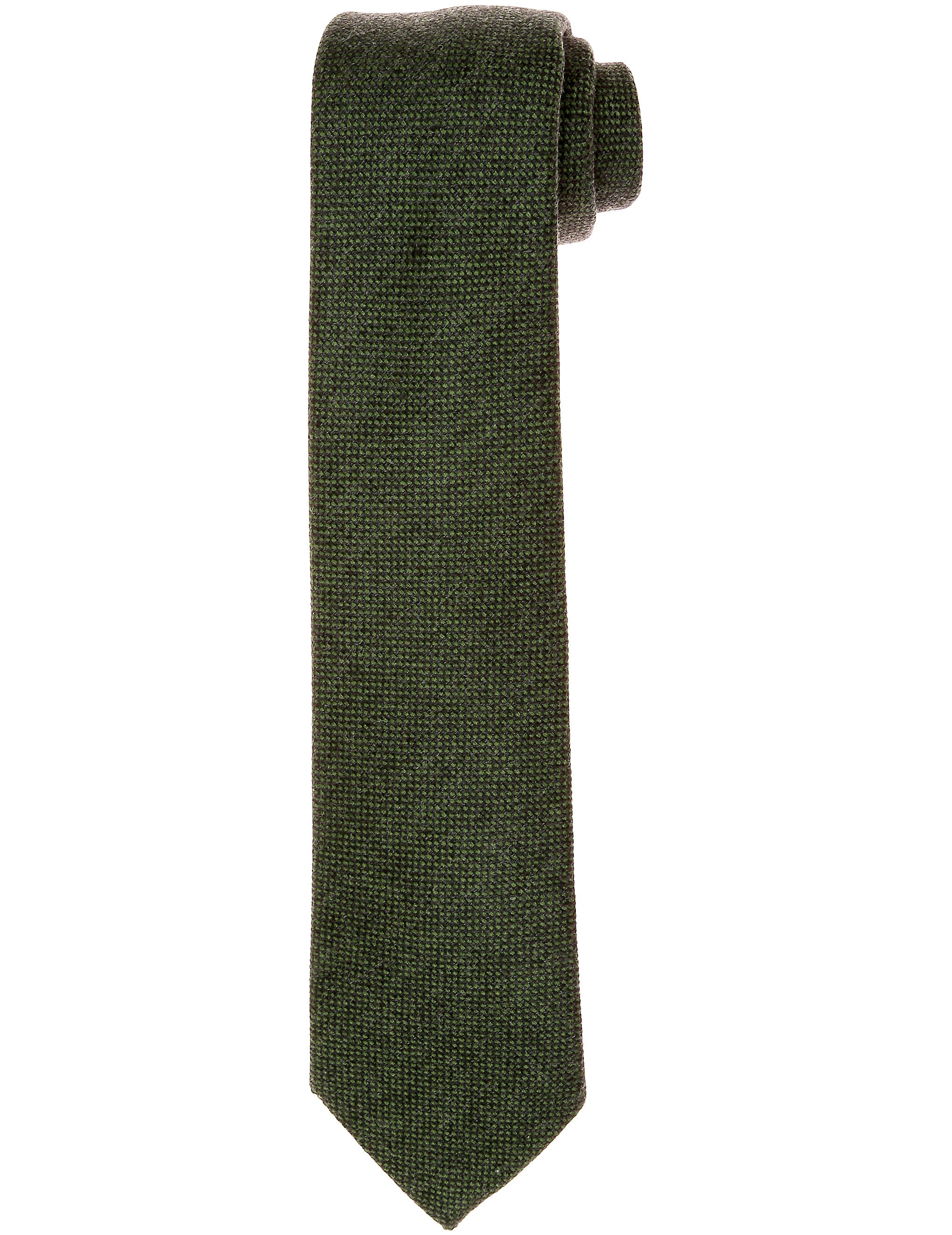 Corbata lana ojo de perdiz Verde oscuro