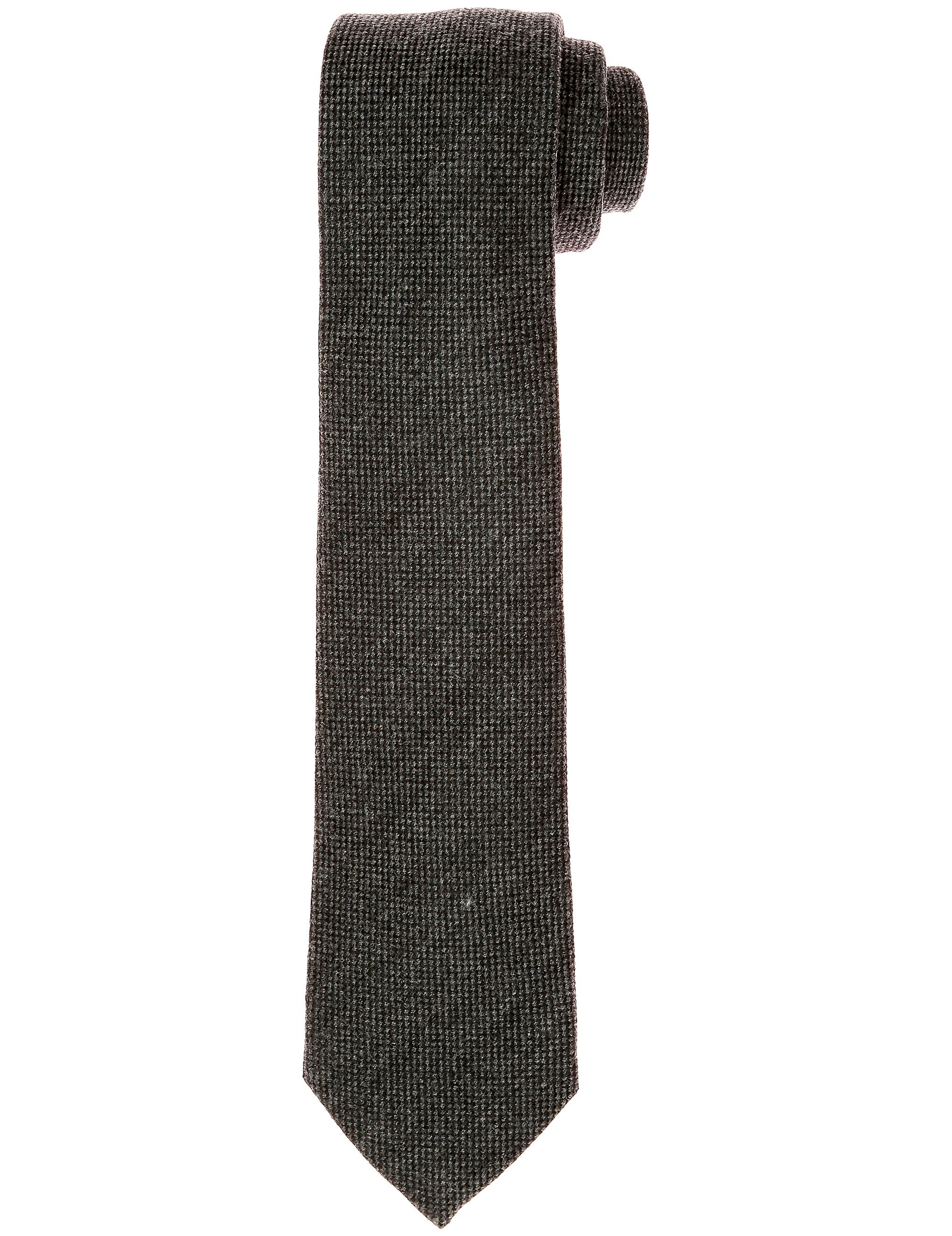 Corbata lana ojo de perdiz Gris oscuro