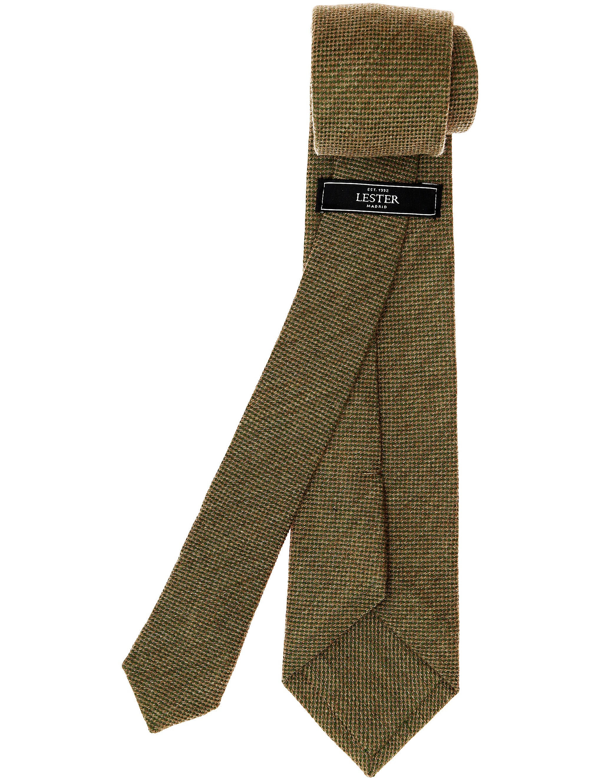 Corbata lana ojo de perdiz Verde claro