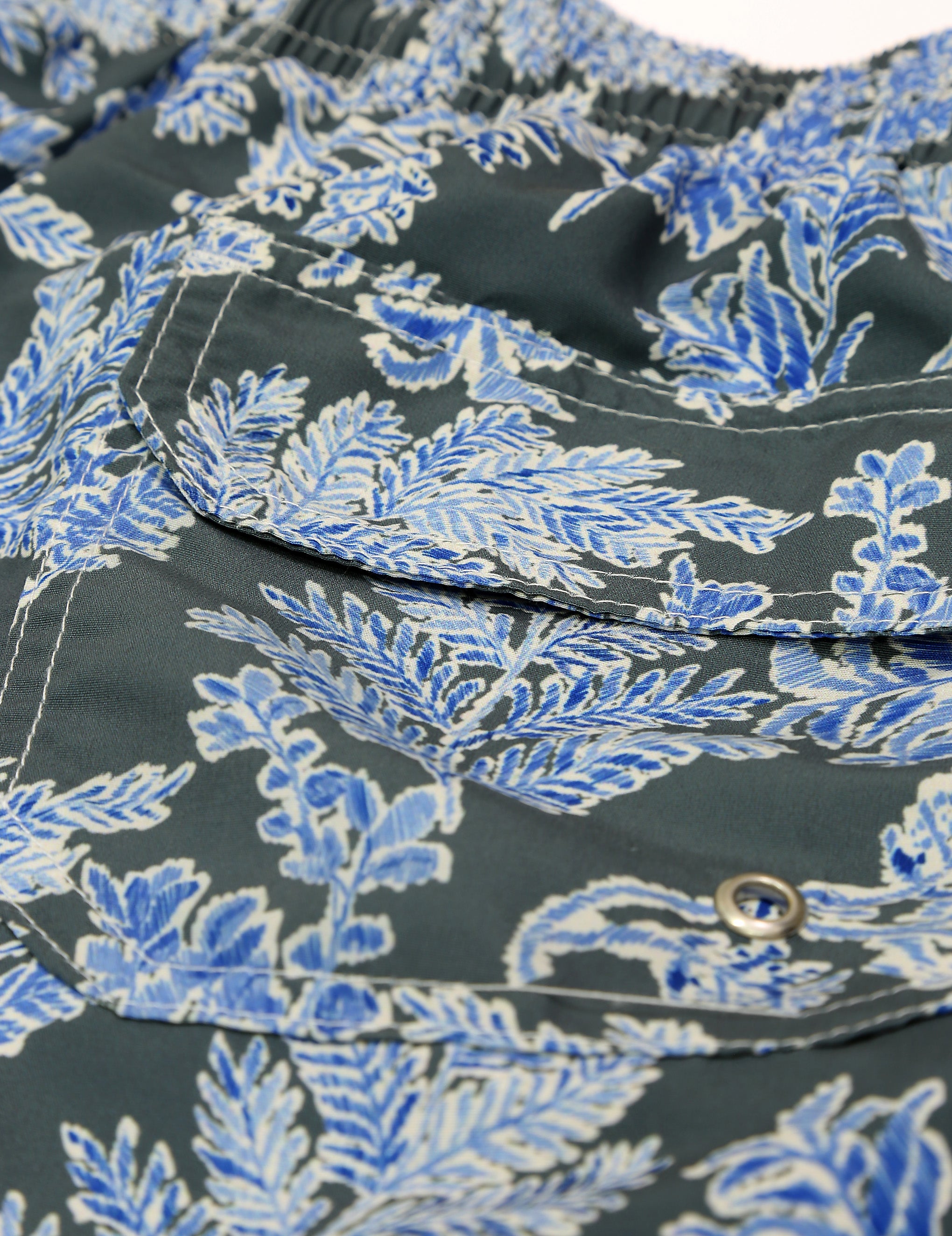 Traje de baño helechos Gris/azul