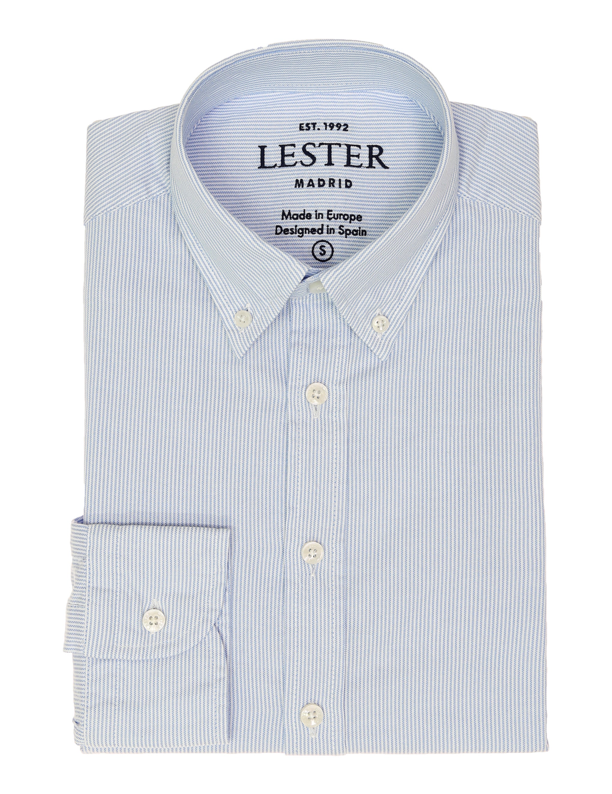 Camisa sport oxford mil rayas Azul