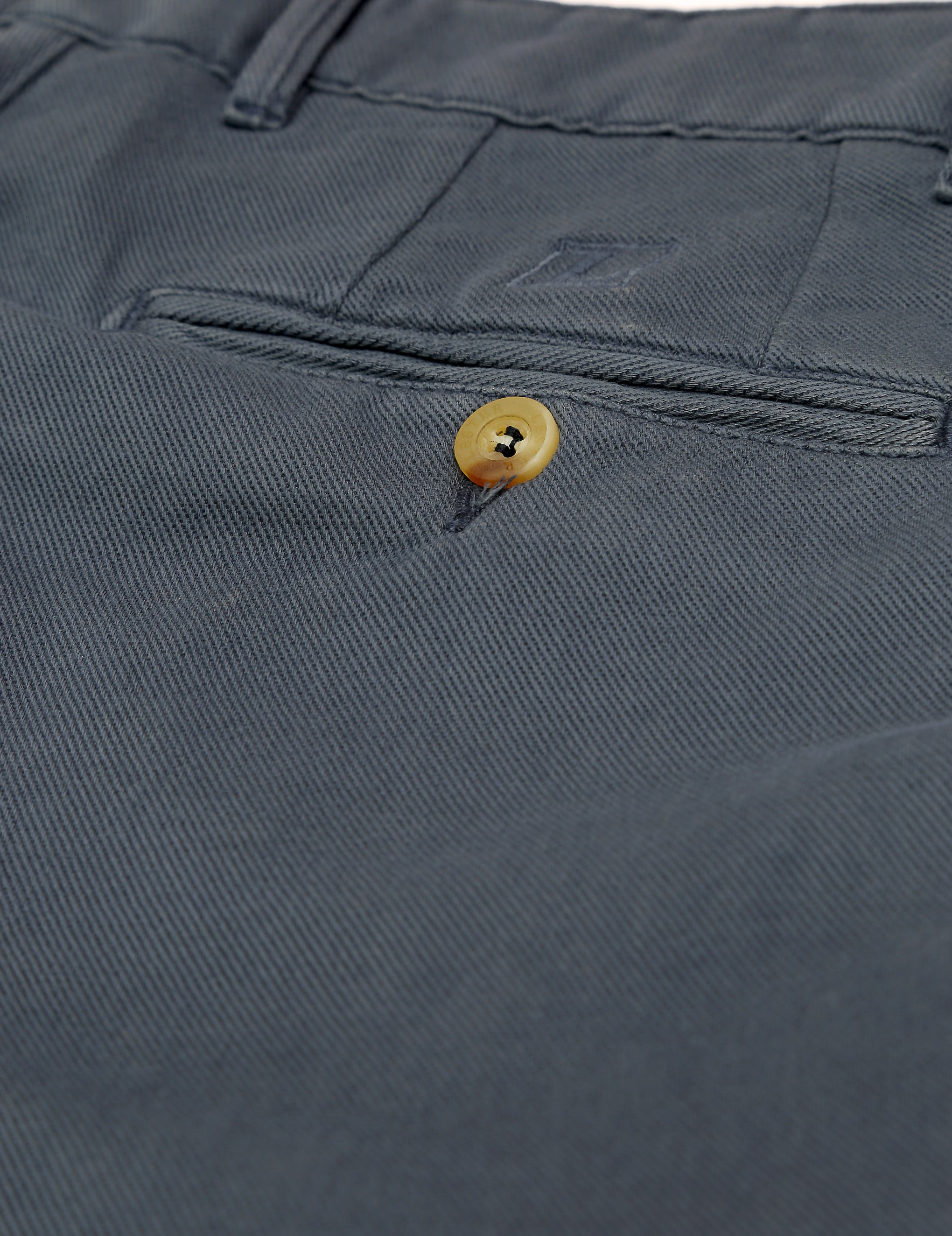 Pantalón sarga lino/algodón Azul oscuro