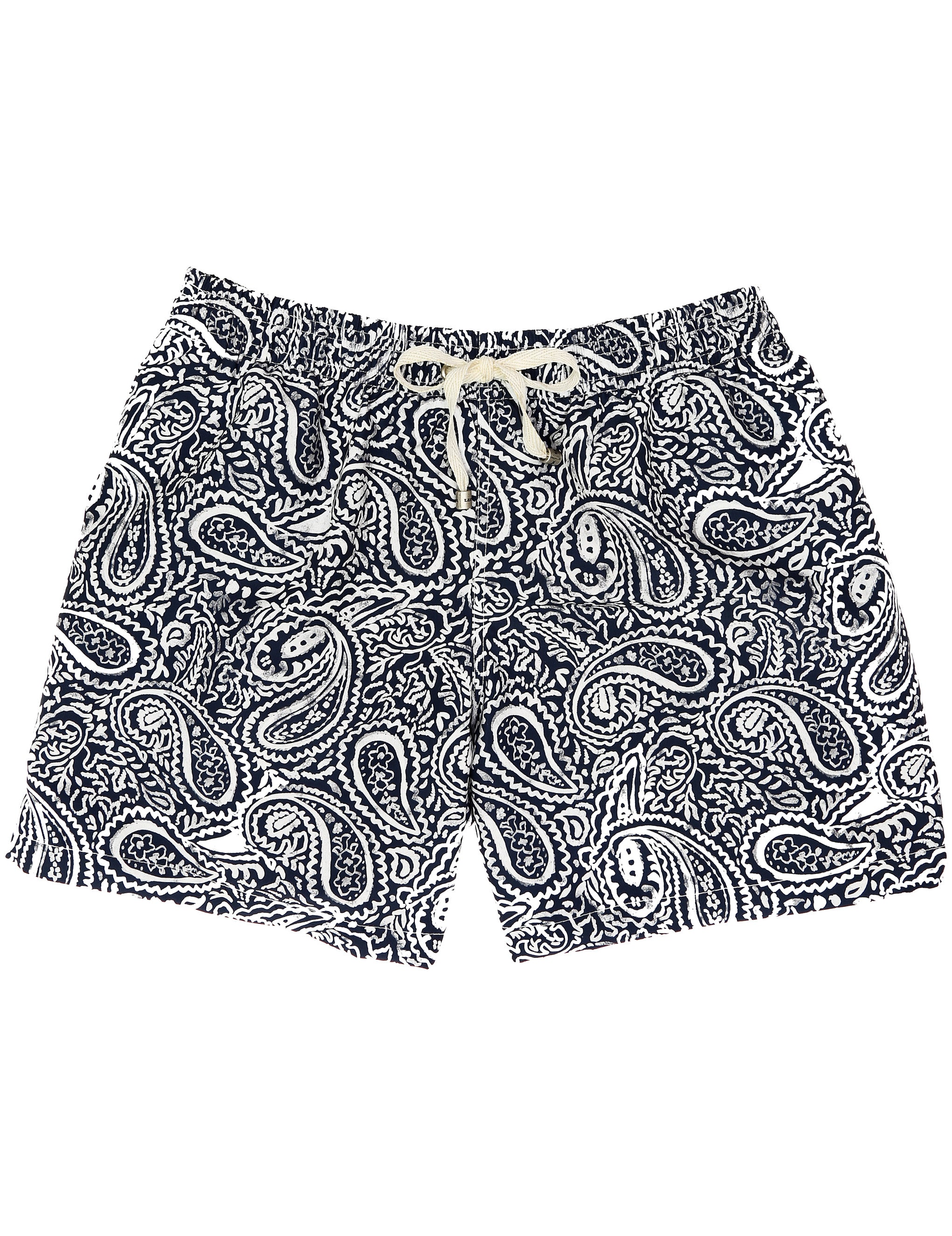Traje de baño paisley Azul