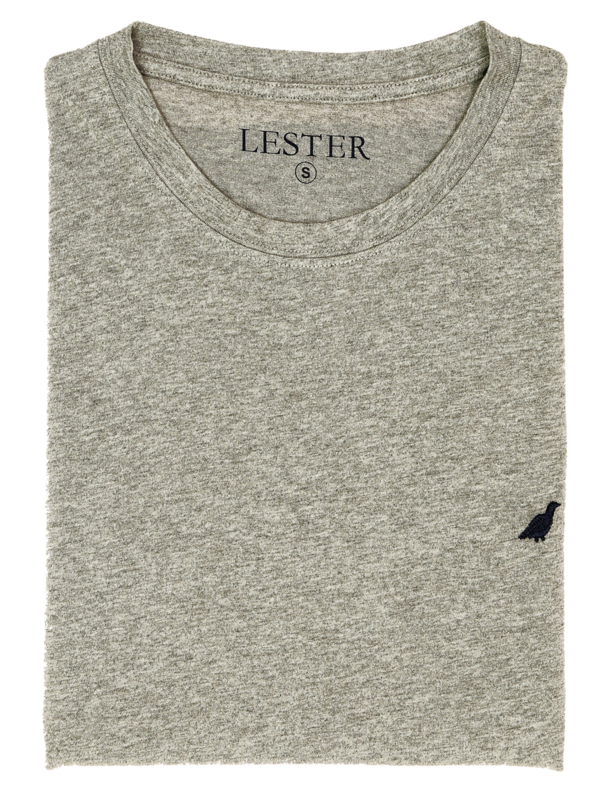 Camiseta lavada perdiz bordada Gris