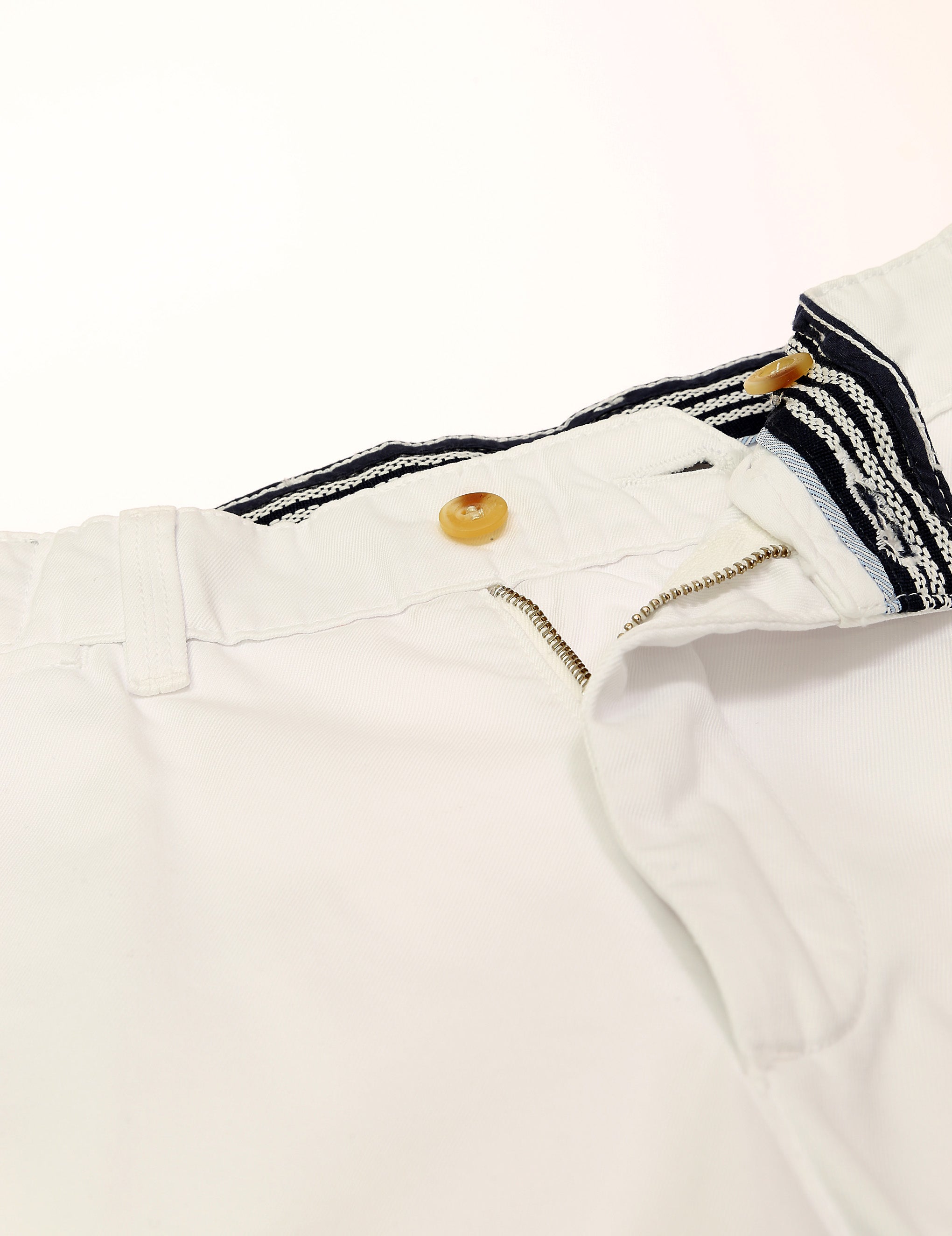 Pantalón chino lavado Blanco