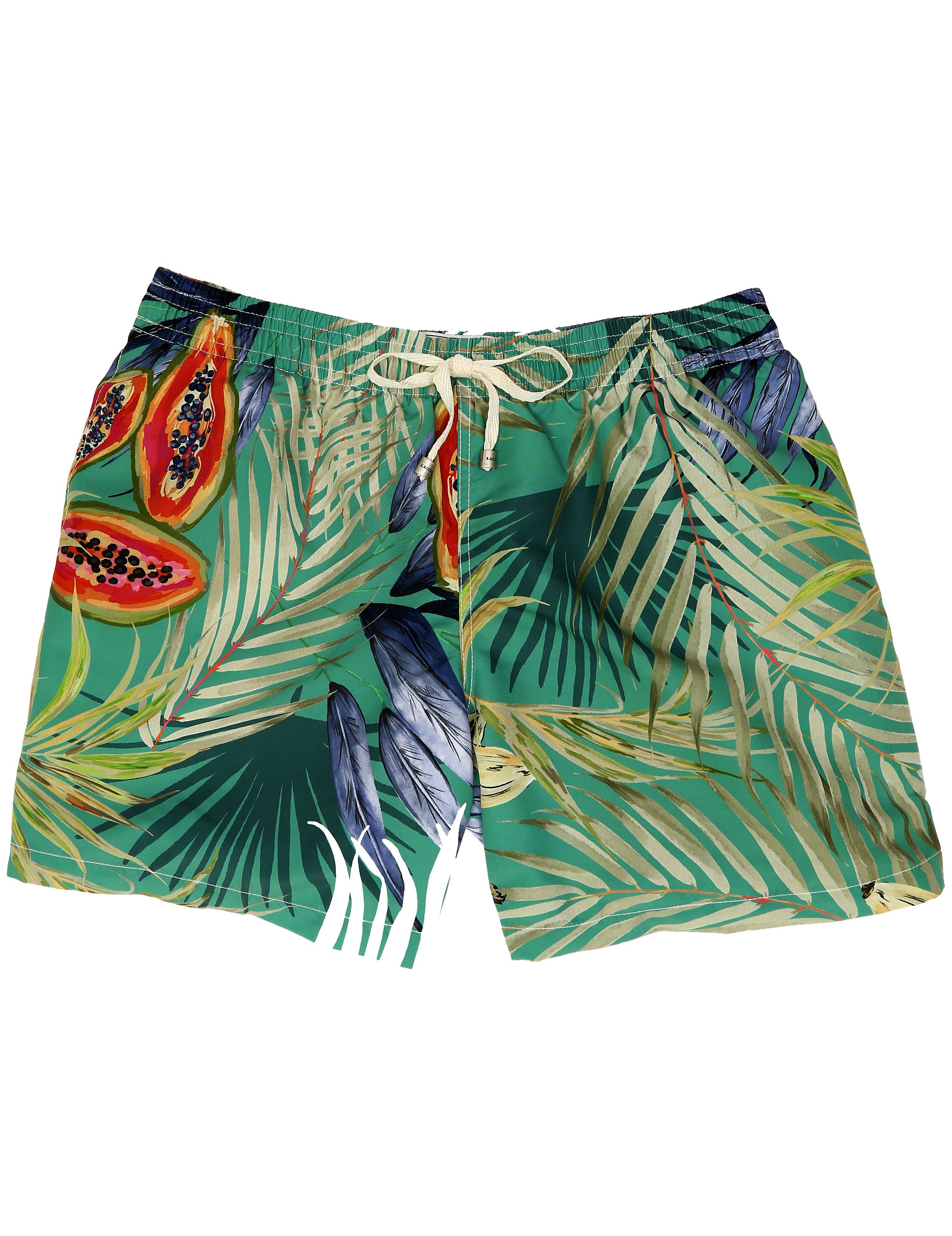Traje de baño hojas papaya Verde
