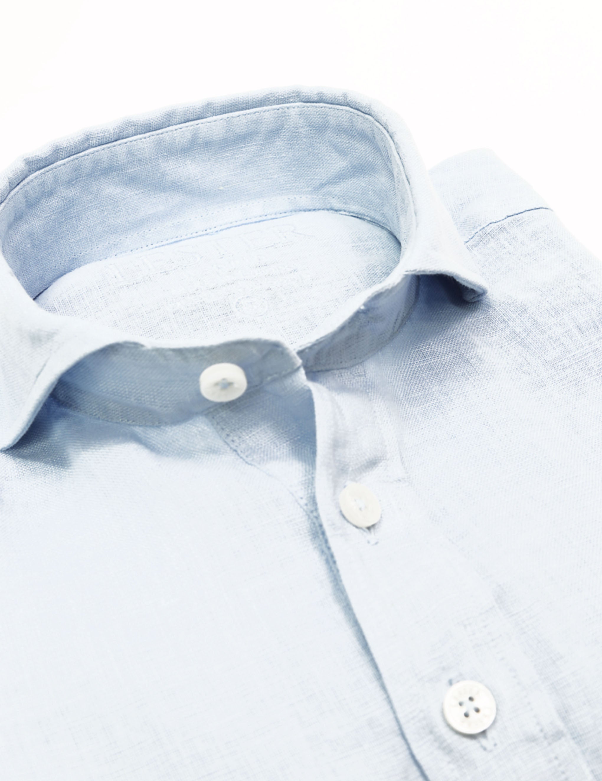 Polera lino Azul claro
