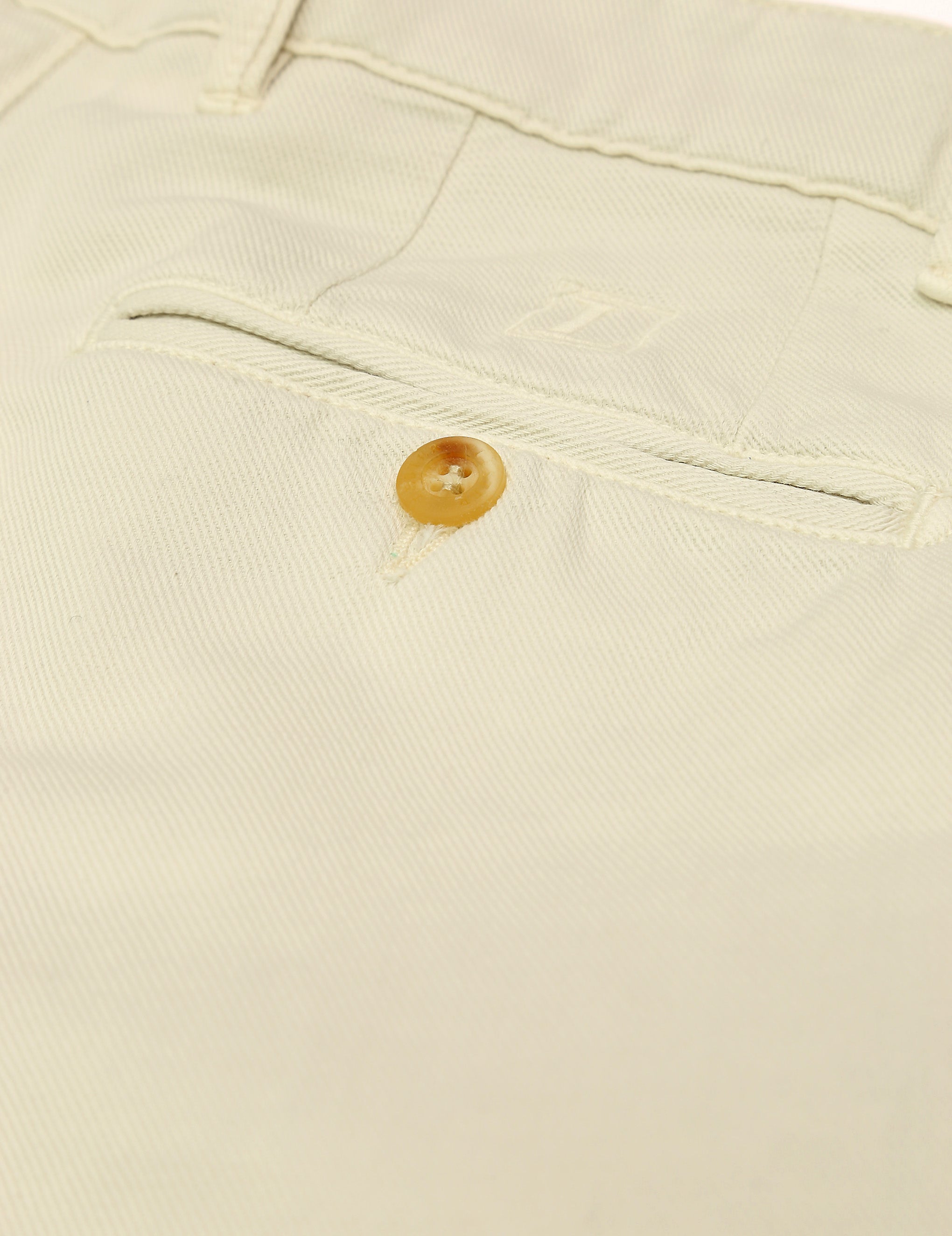 Pantalón sarga lino/algodón Hielo