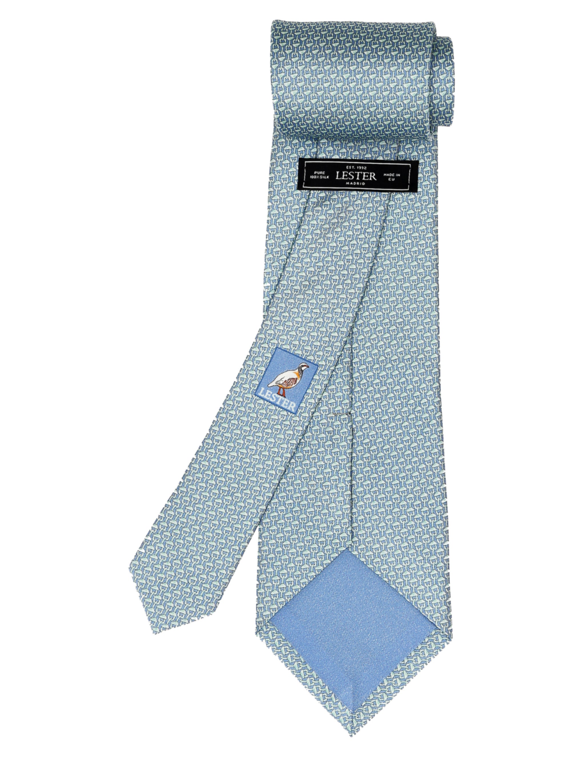 Corbata cadena capucha Azul/verde