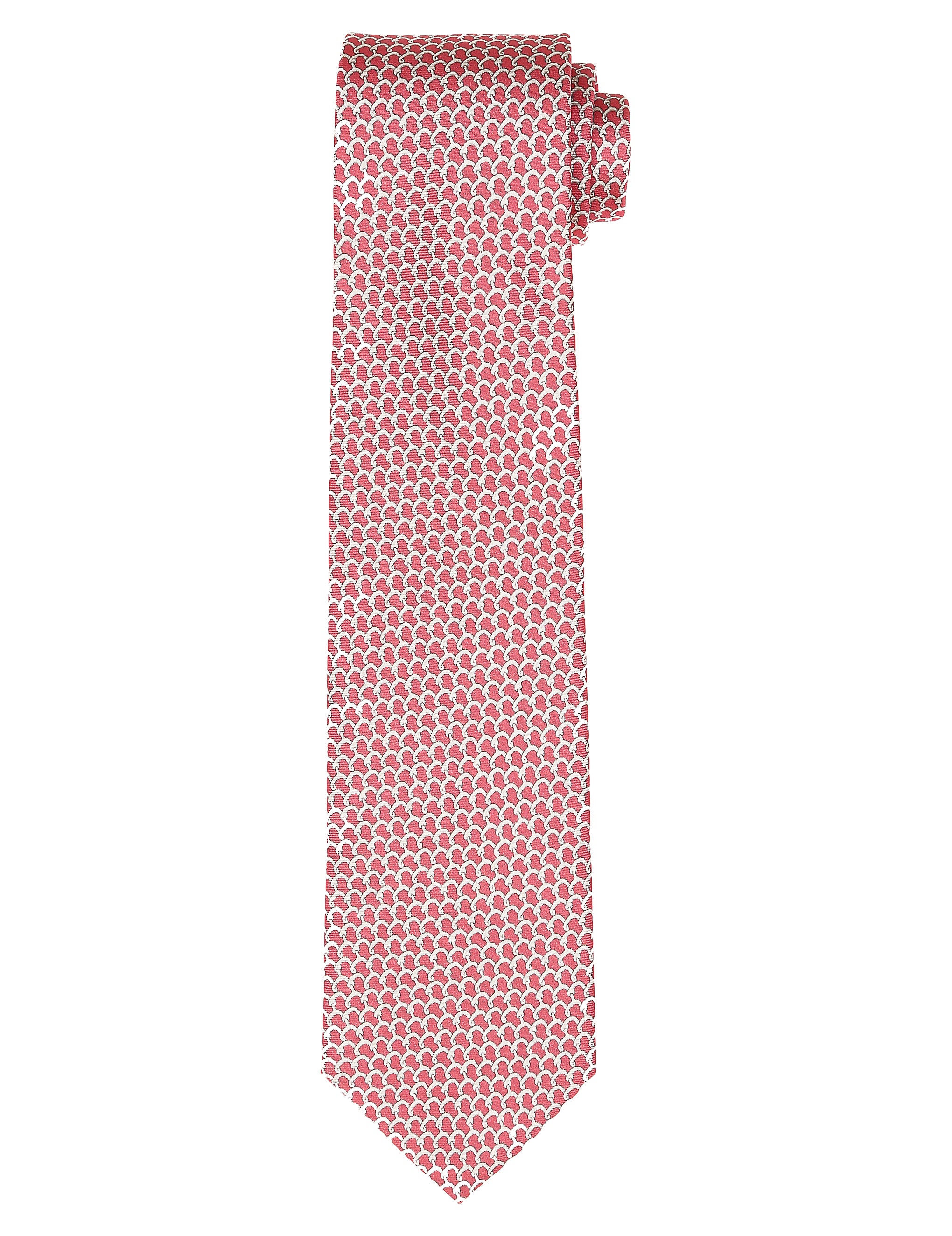 Corbata cadena gancho Rosa/gris