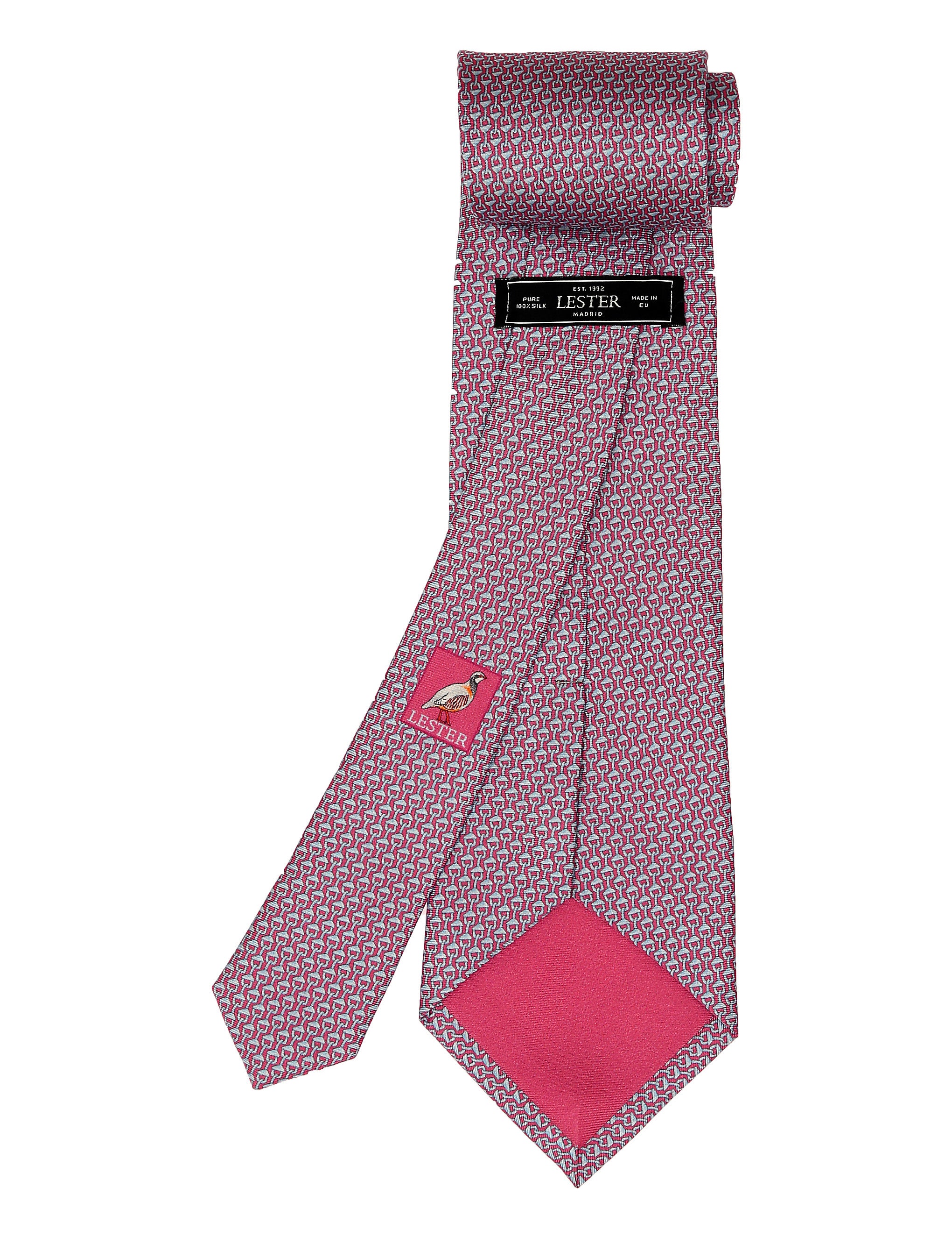 Corbata cadena capucha Rojo/azul