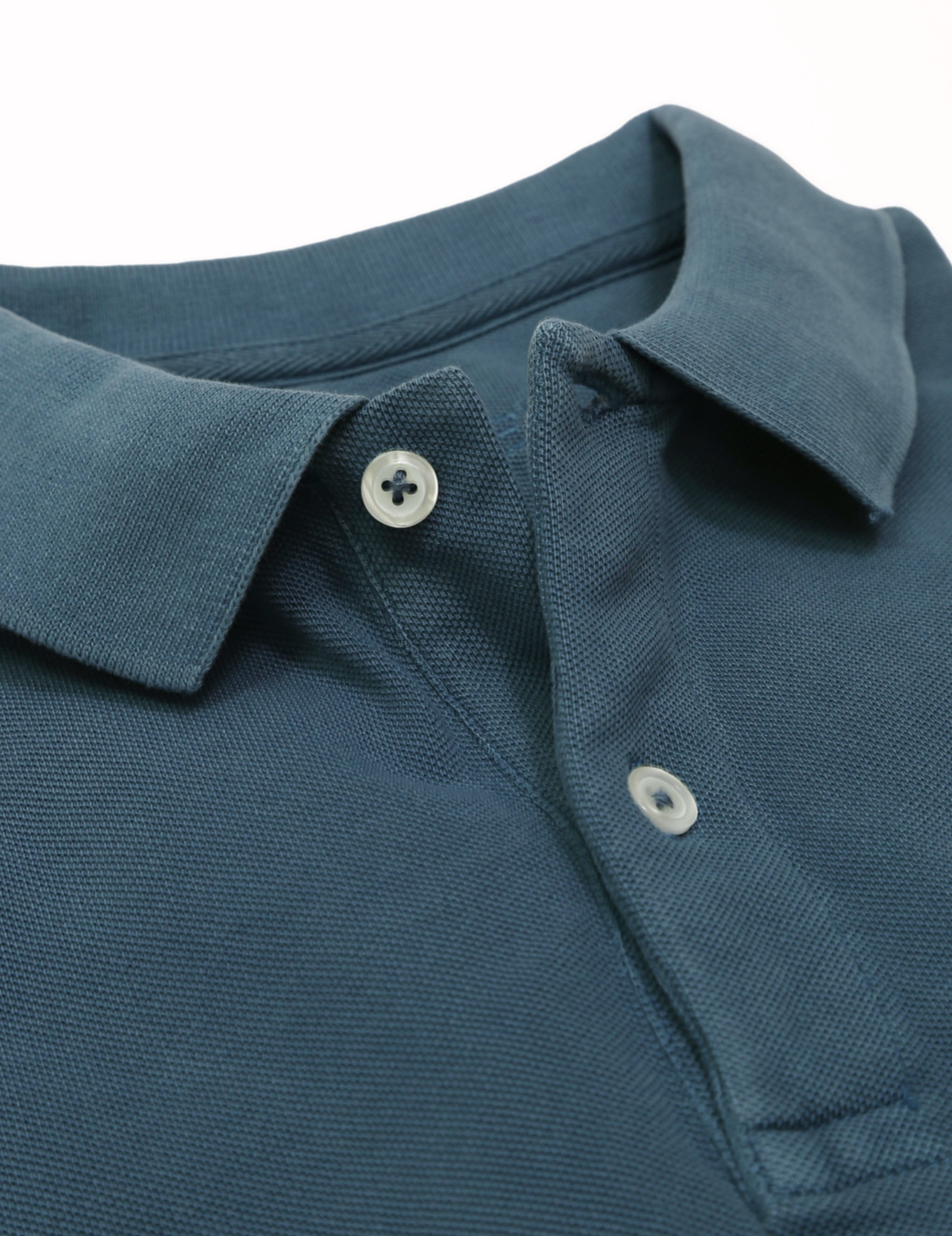 Polo manga corta lavado perdiz Azul oscuro