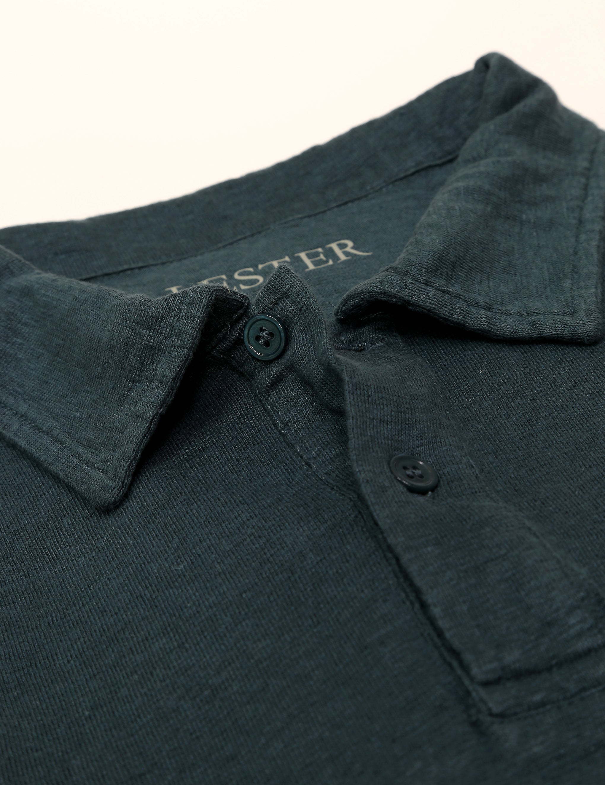 Polo manga corta lino Azul medio