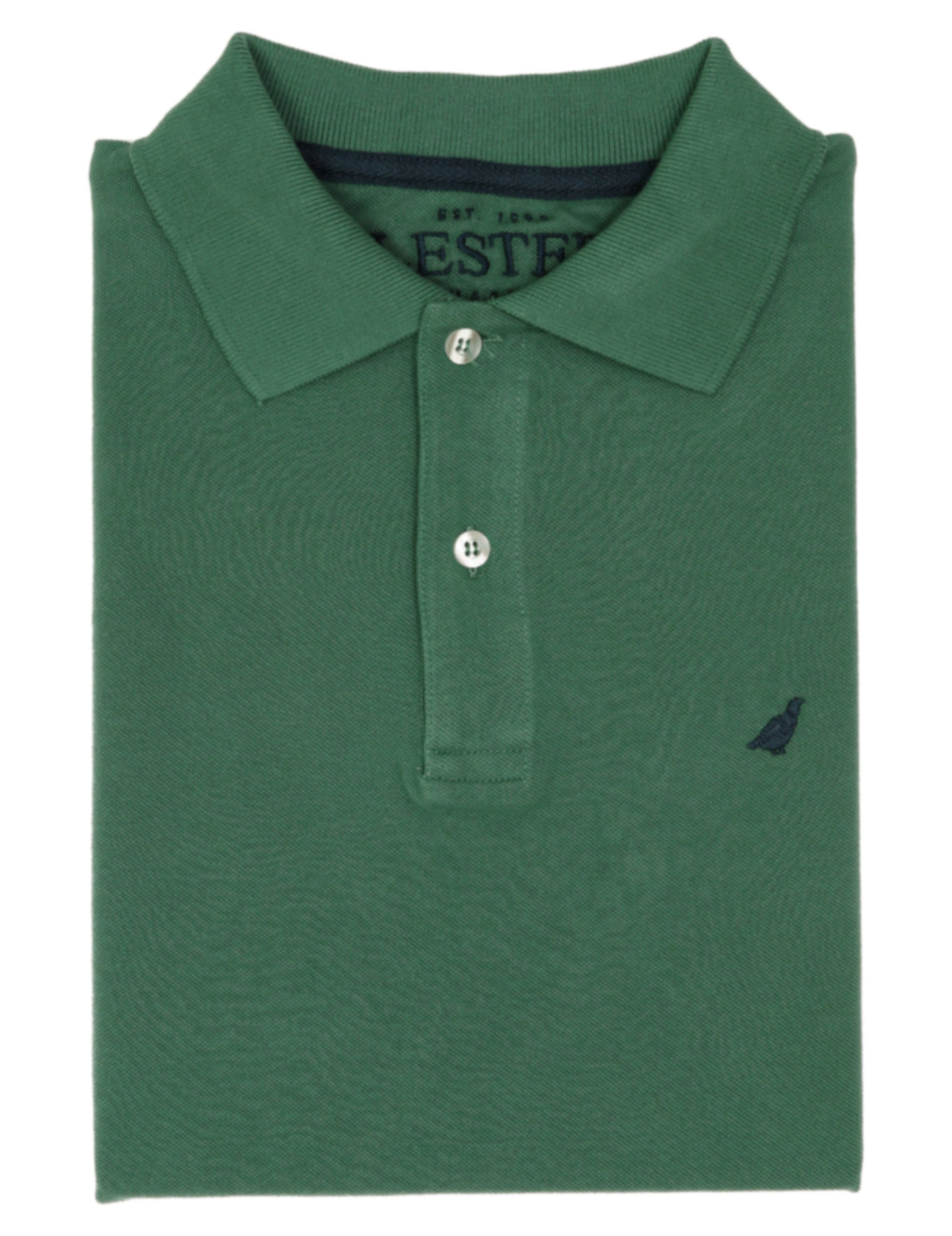 Polo pique manga corta Verde oscuro