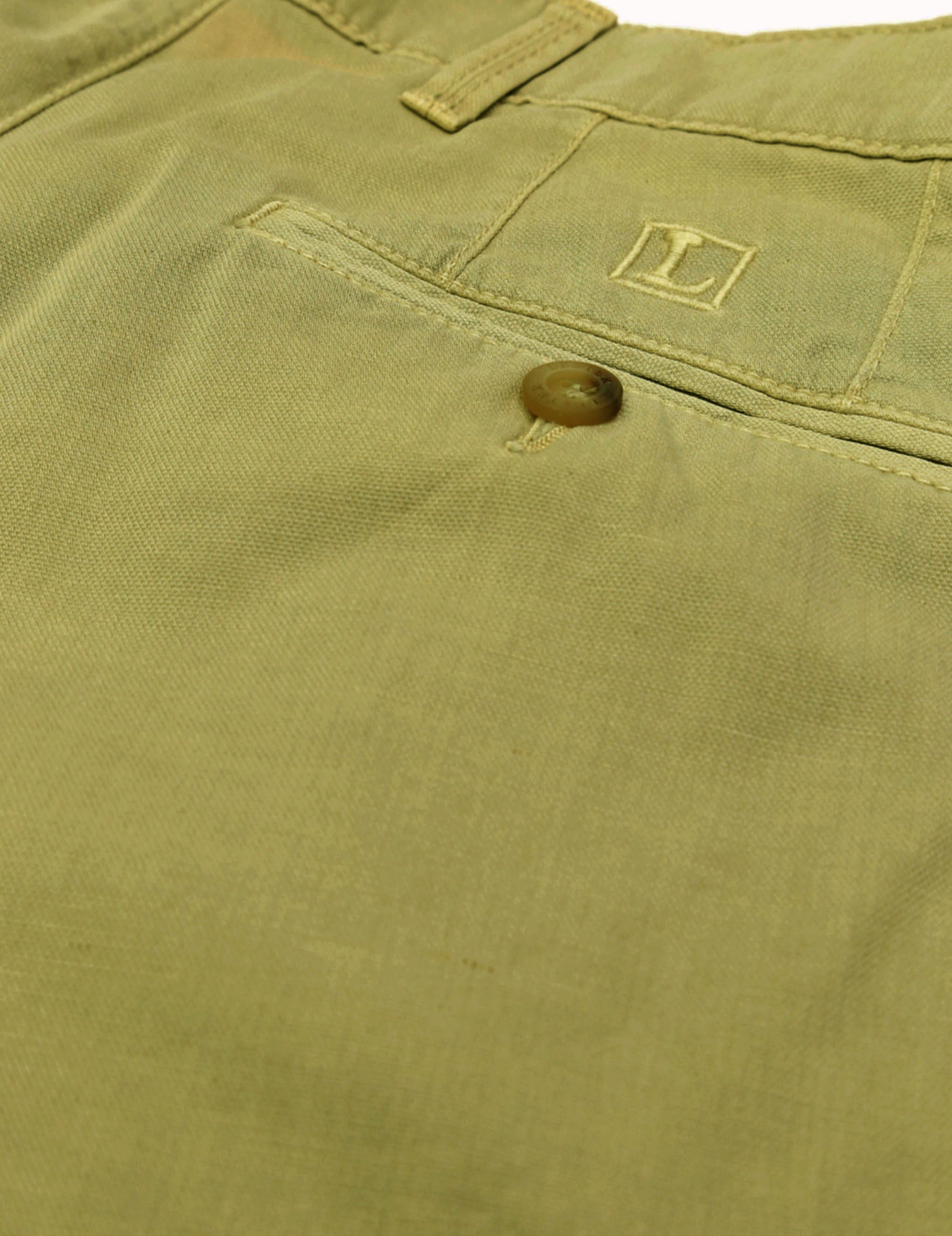Bermuda lino algodón Beige