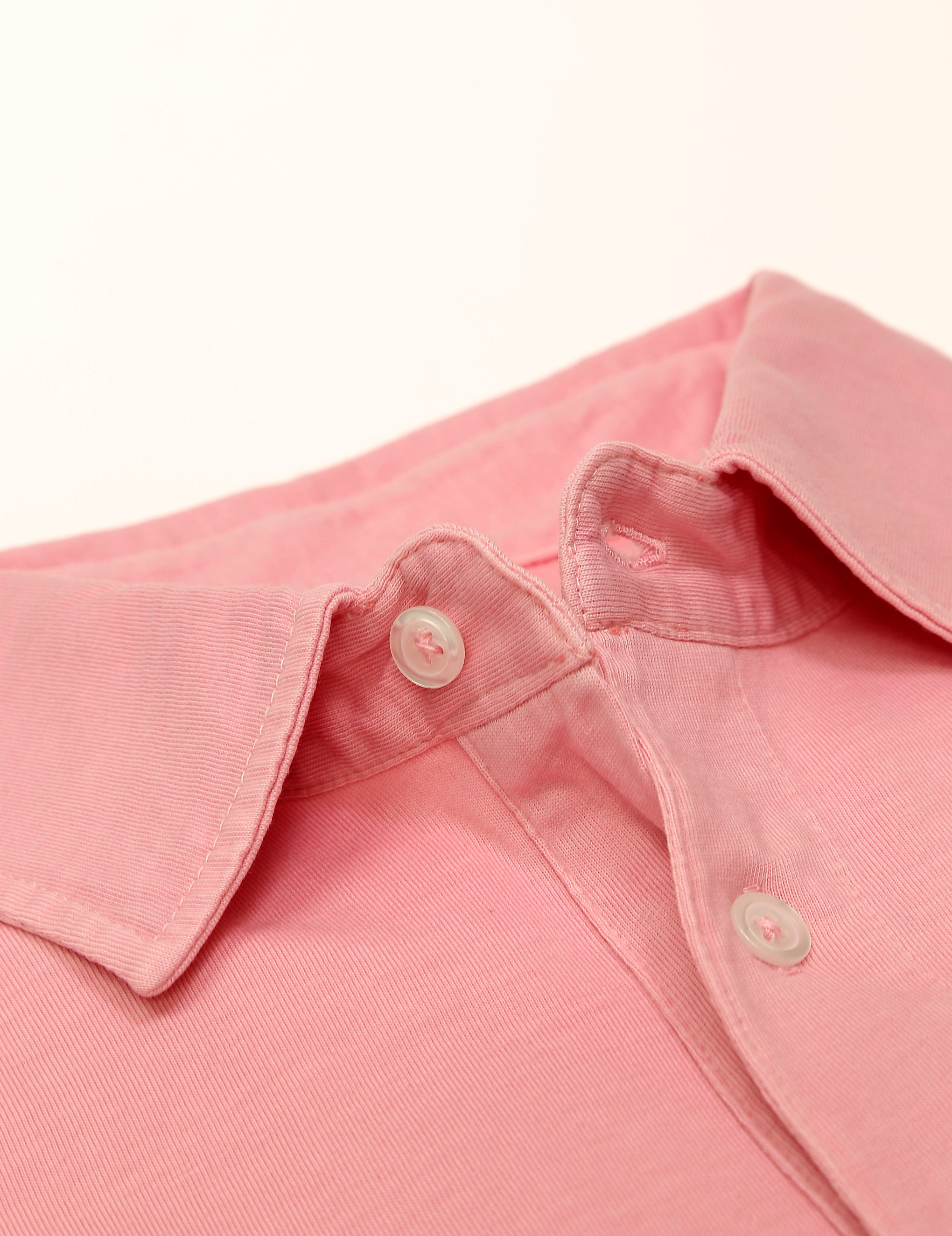 Polo jersey lavado Fresa