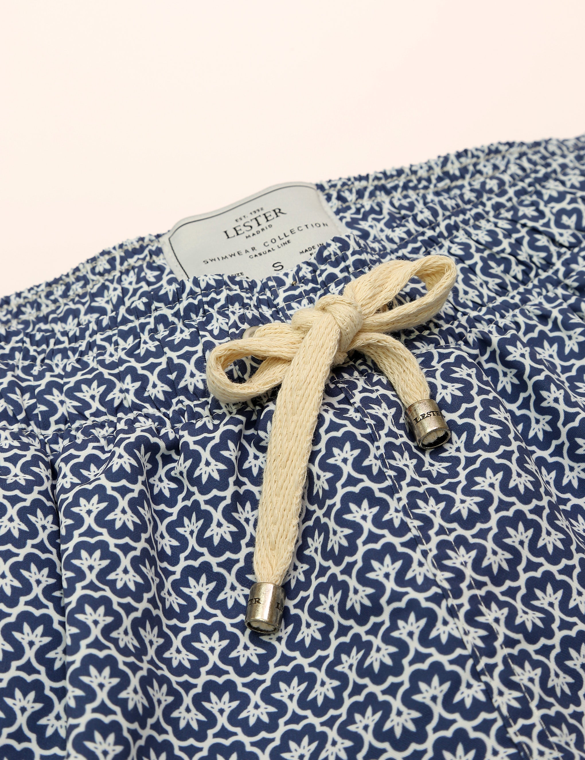 Traje de baño geometrico Azul