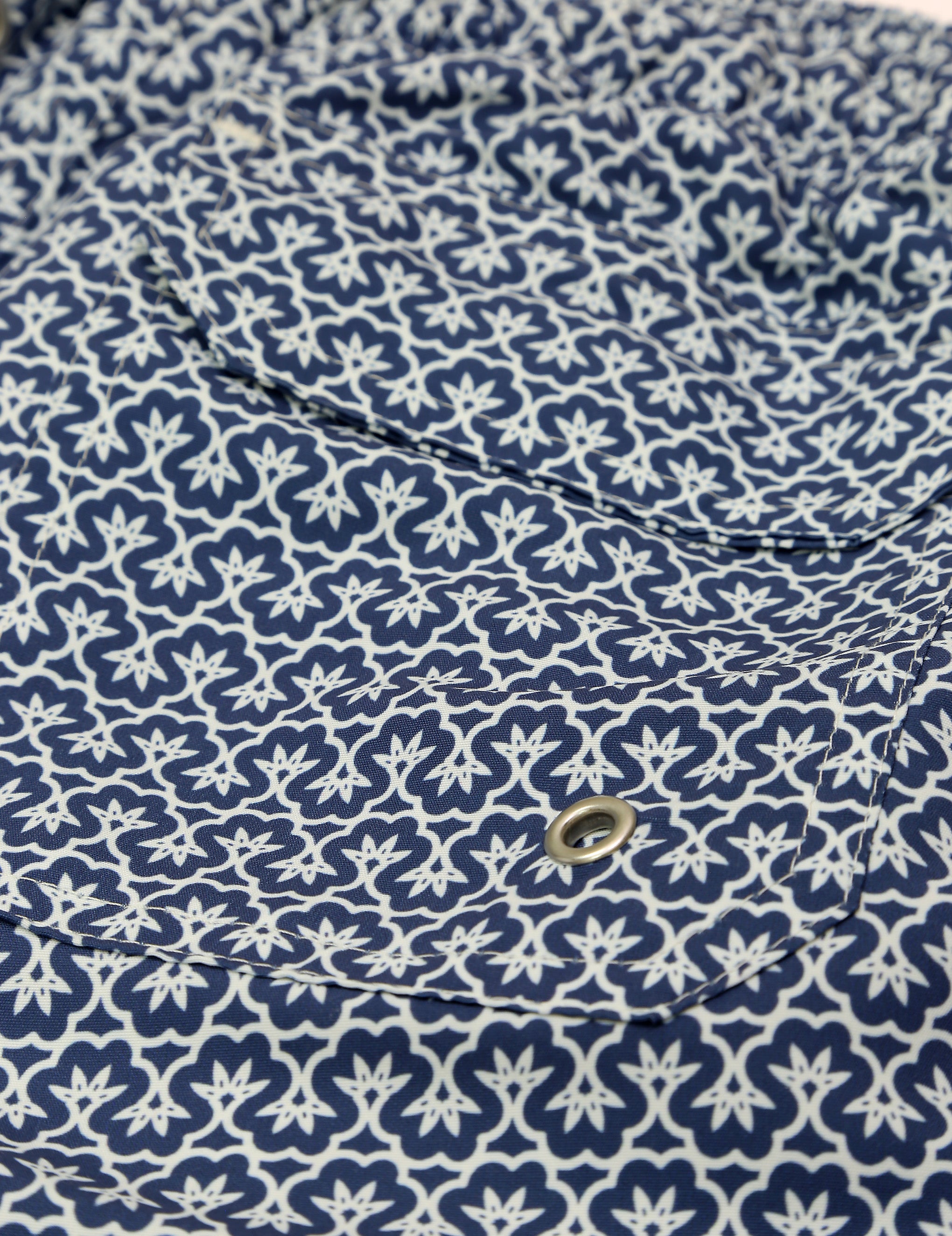 Traje de baño geometrico Azul