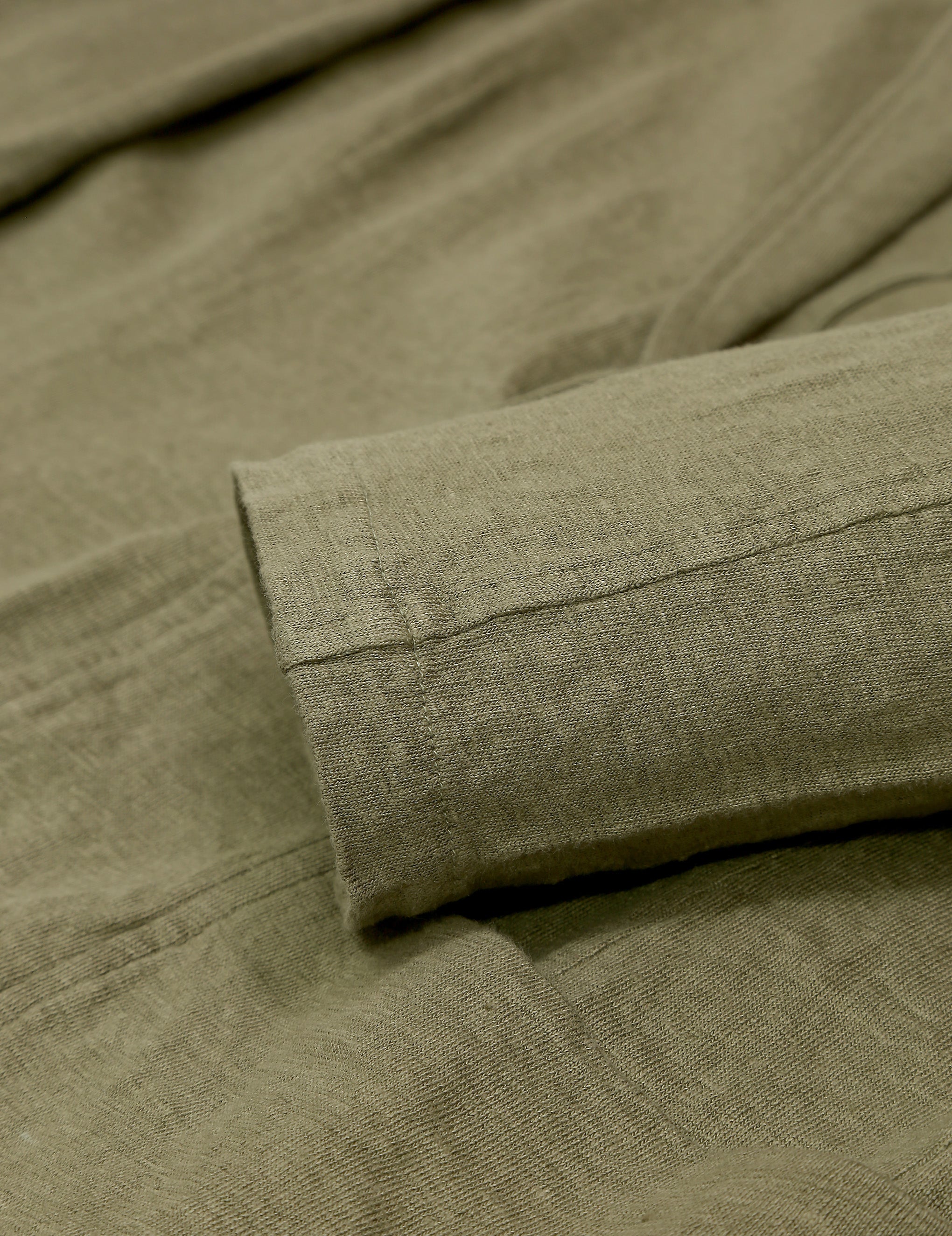 Cardigan lino desestructurada Kaki