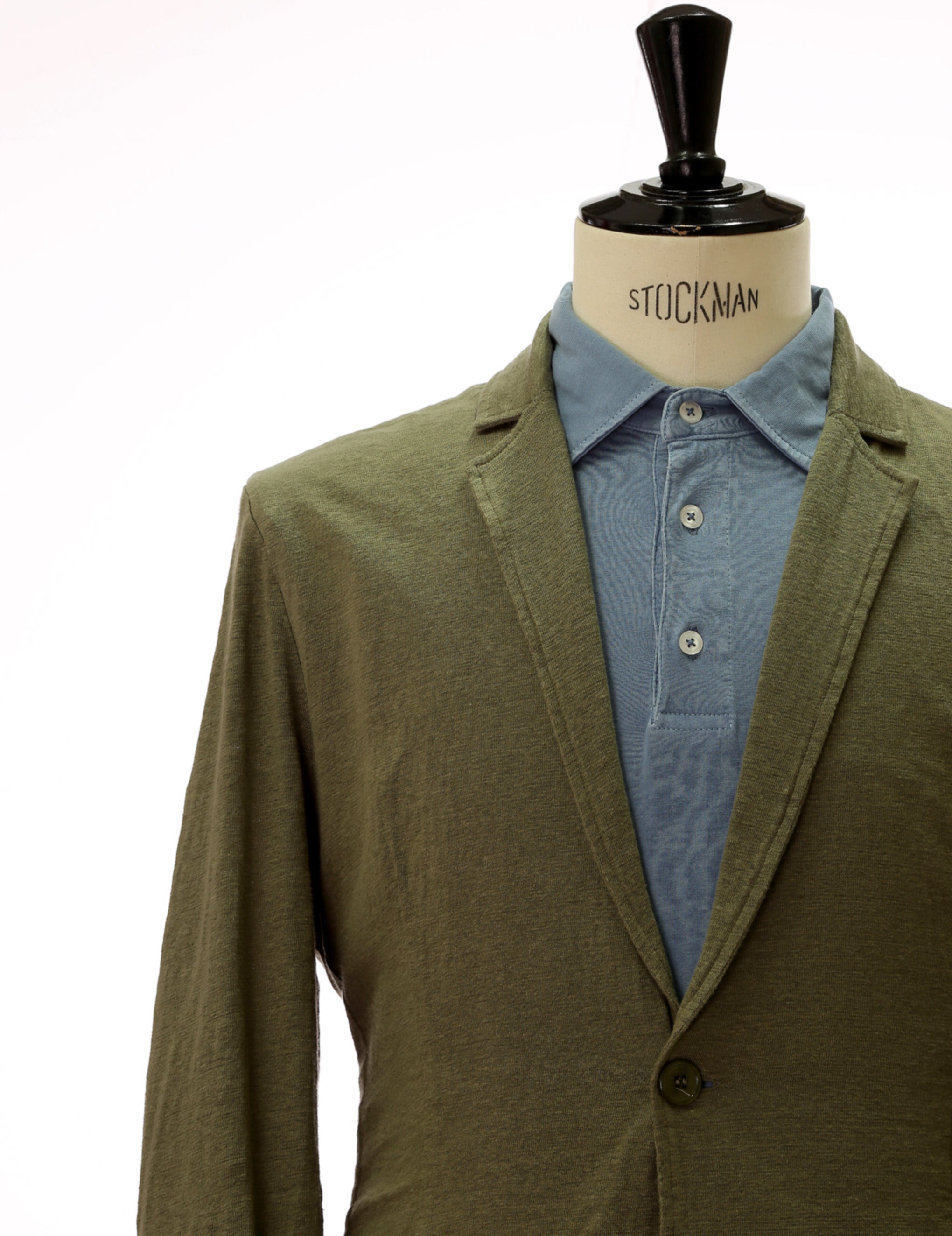Cardigan lino desestructurada Kaki