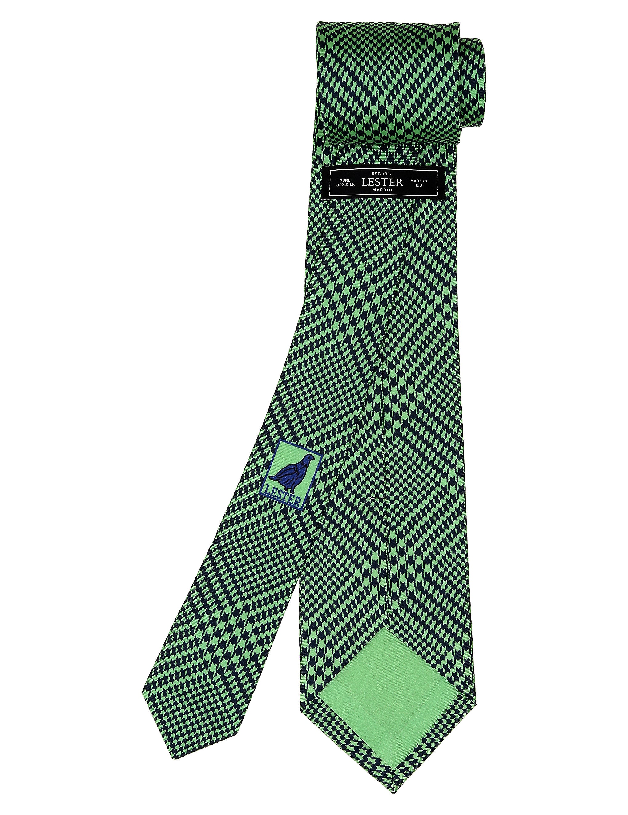 Corbata principe gales Azul/verde