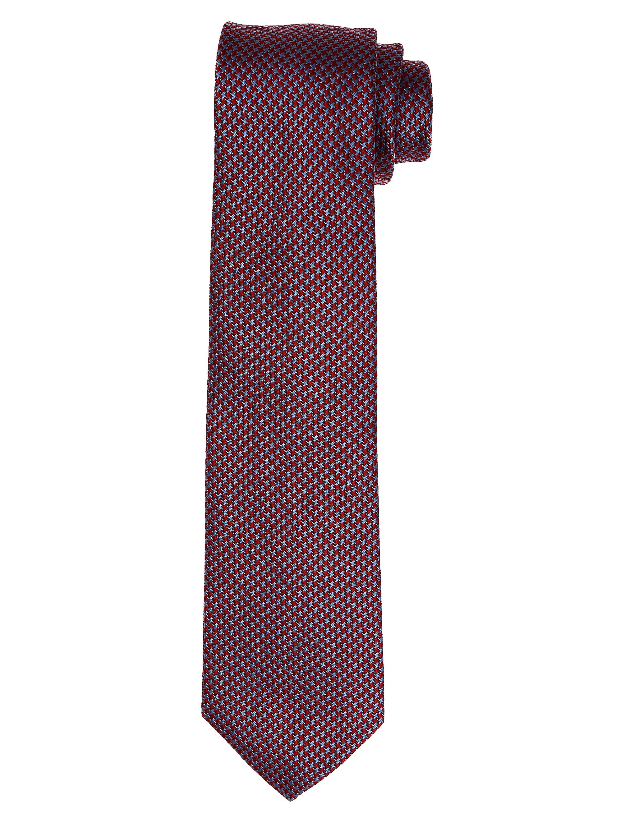 Corbata pata de gallo Rojo/azul