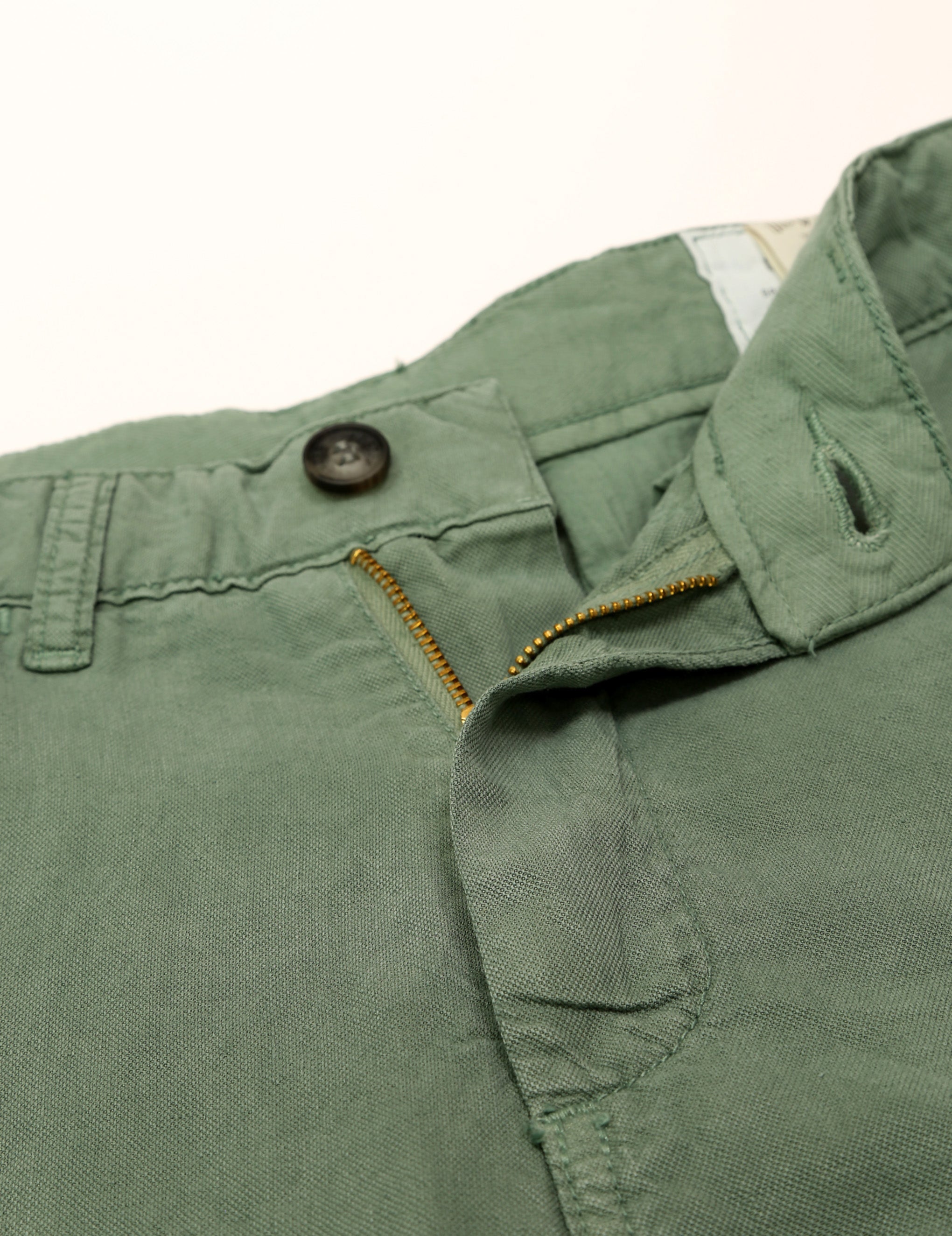 Pantalón canvas lino algodon Verde