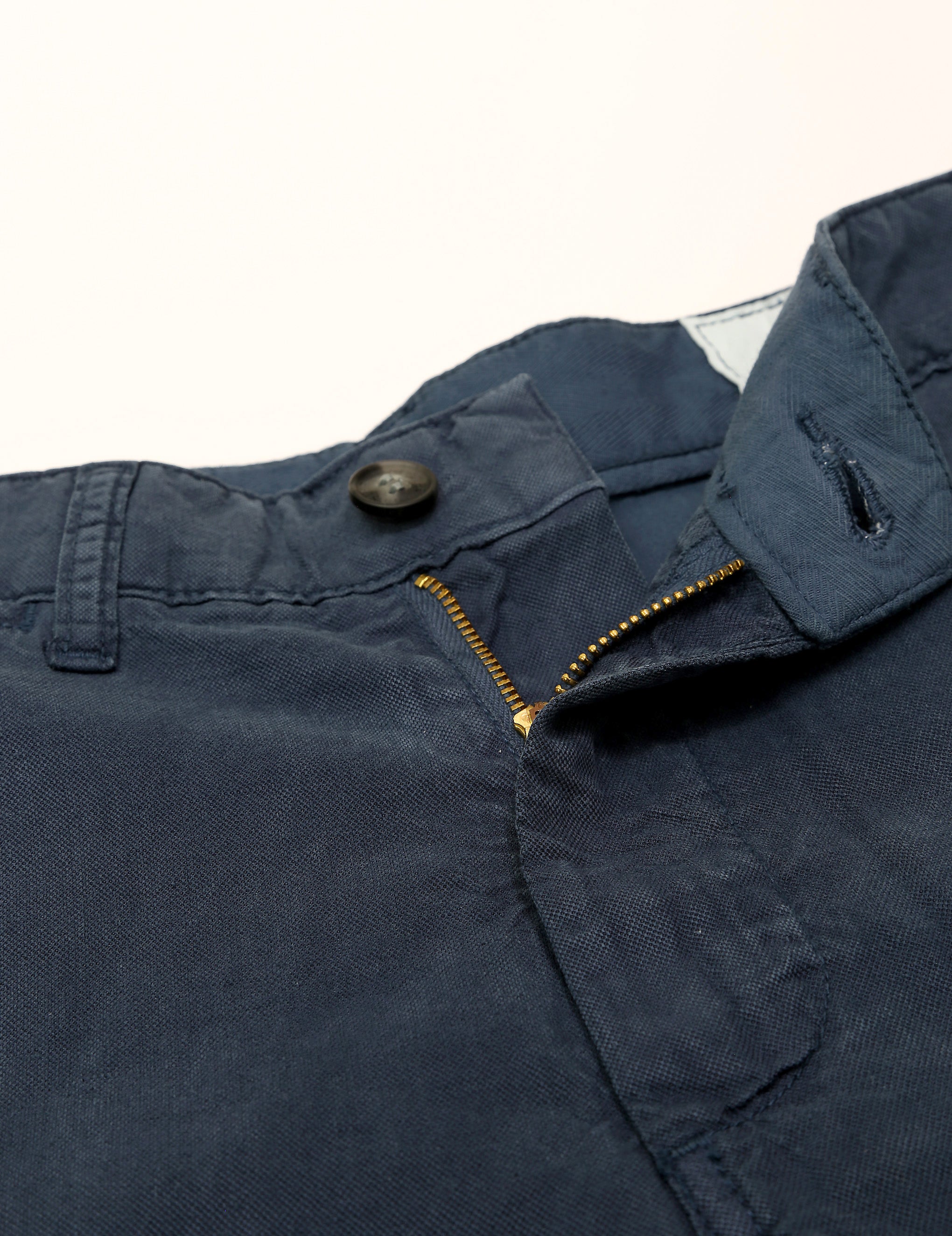 Pantalón canvas lino algodon Azul