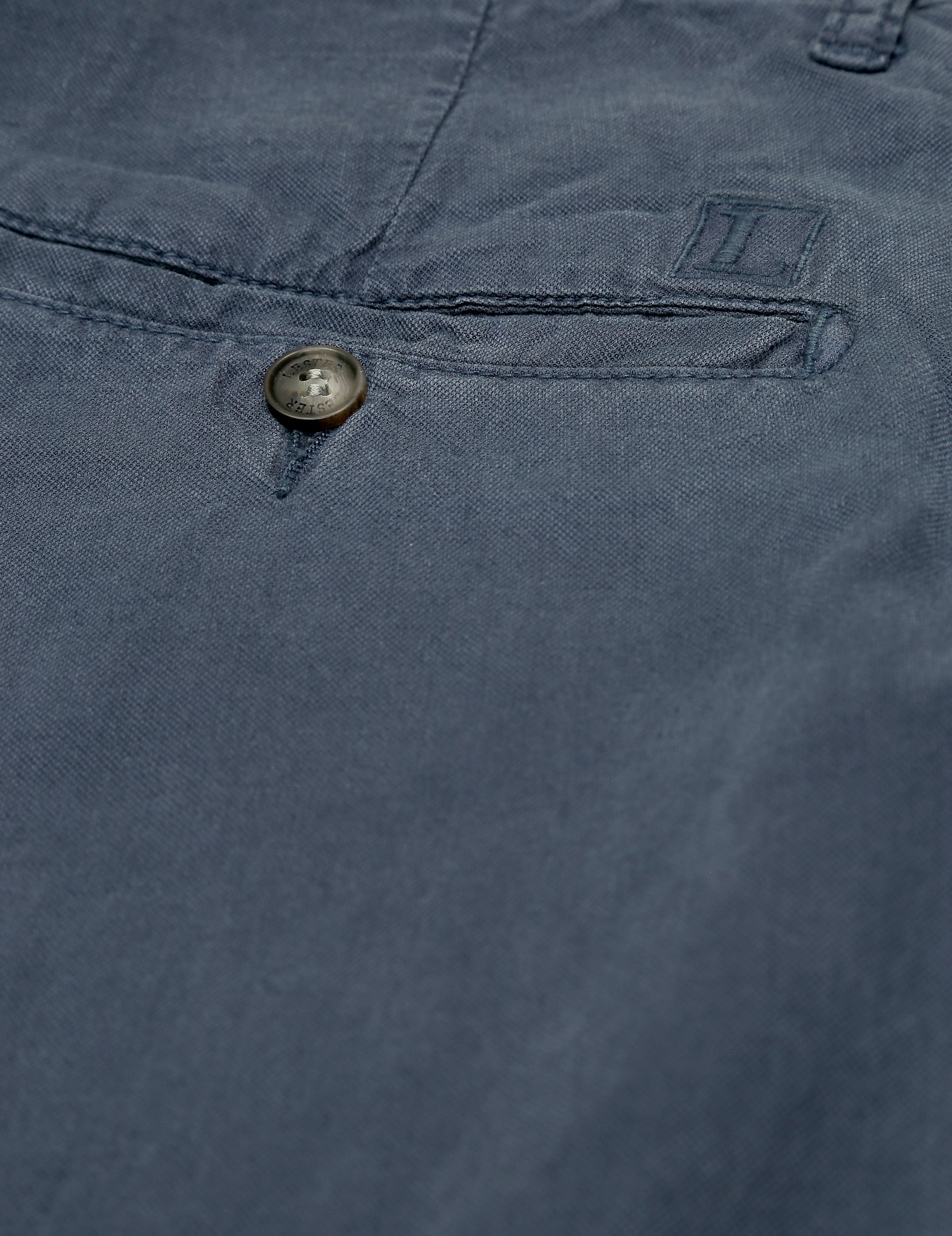 Pantalón canvas lino algodon Azul