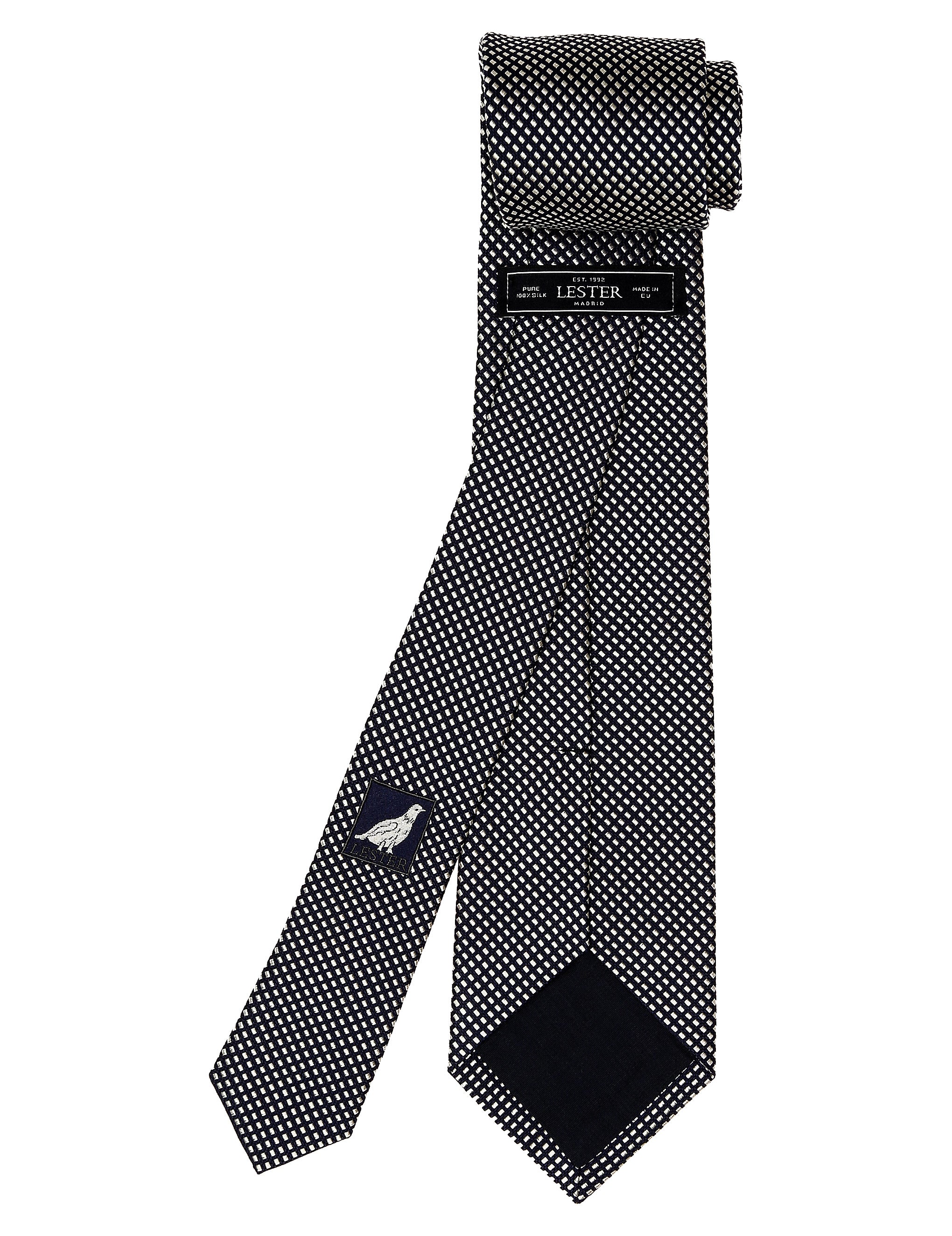 Corbata unito cubos Azul/blanco