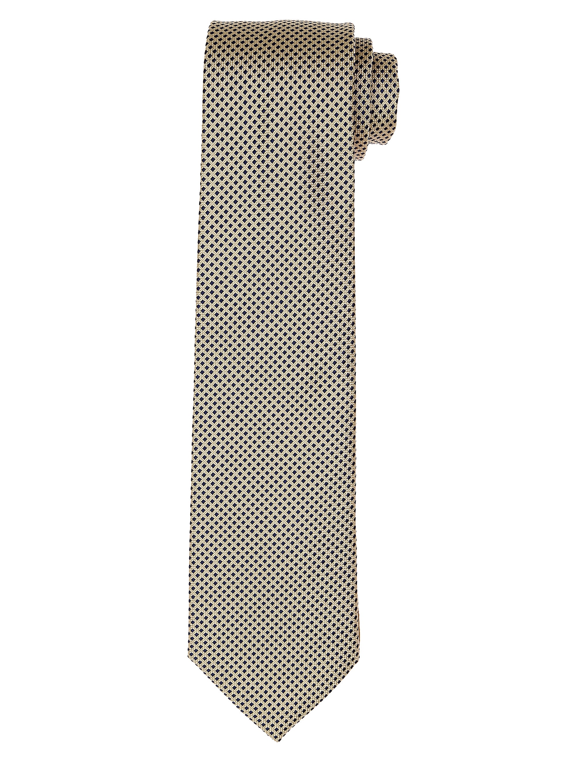 Corbata unito cubos Beige/azul
