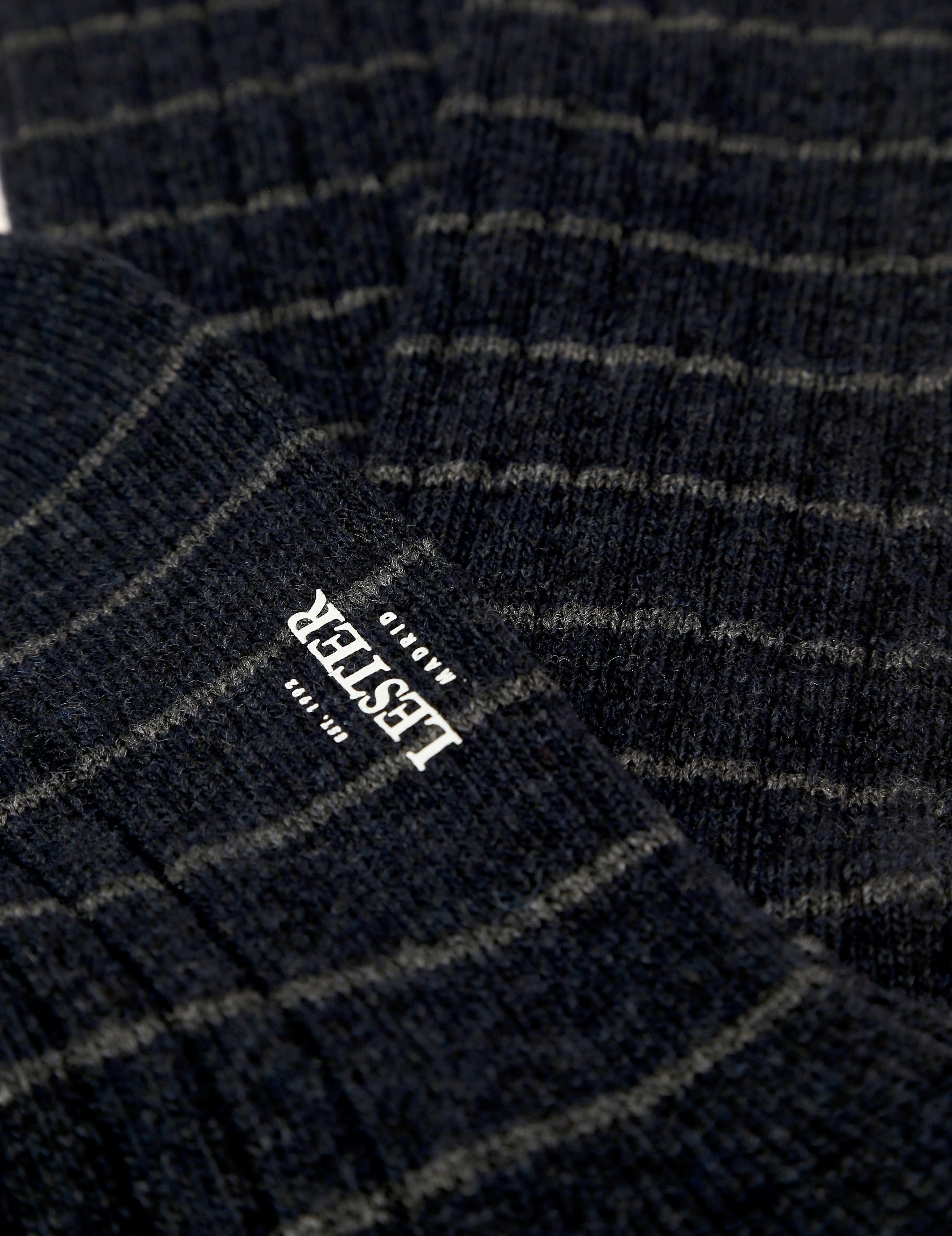 Calcetin lana cashmere rayas Azul/gris (114372_2.jpg)
