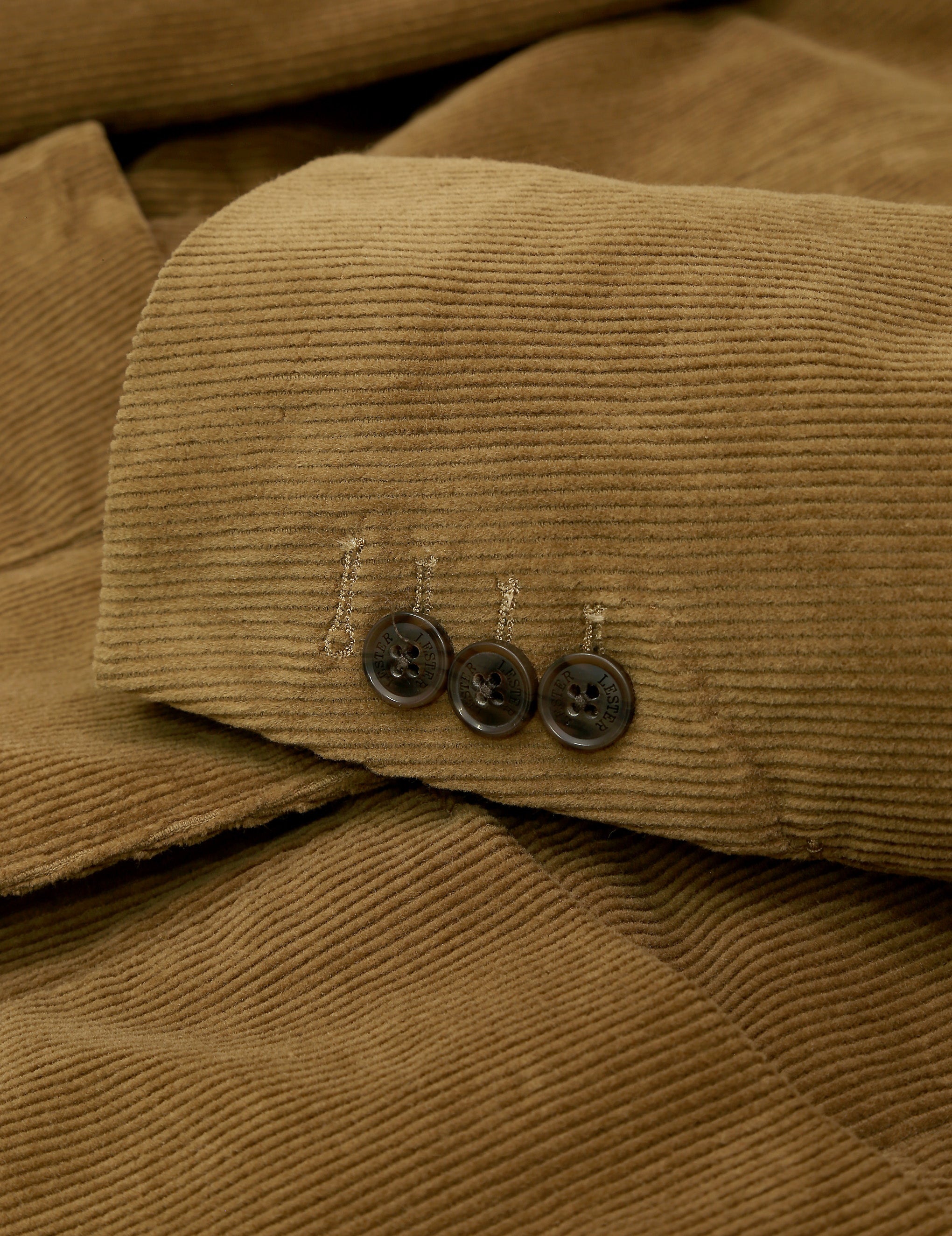 Chaqueta pana lavada Beige