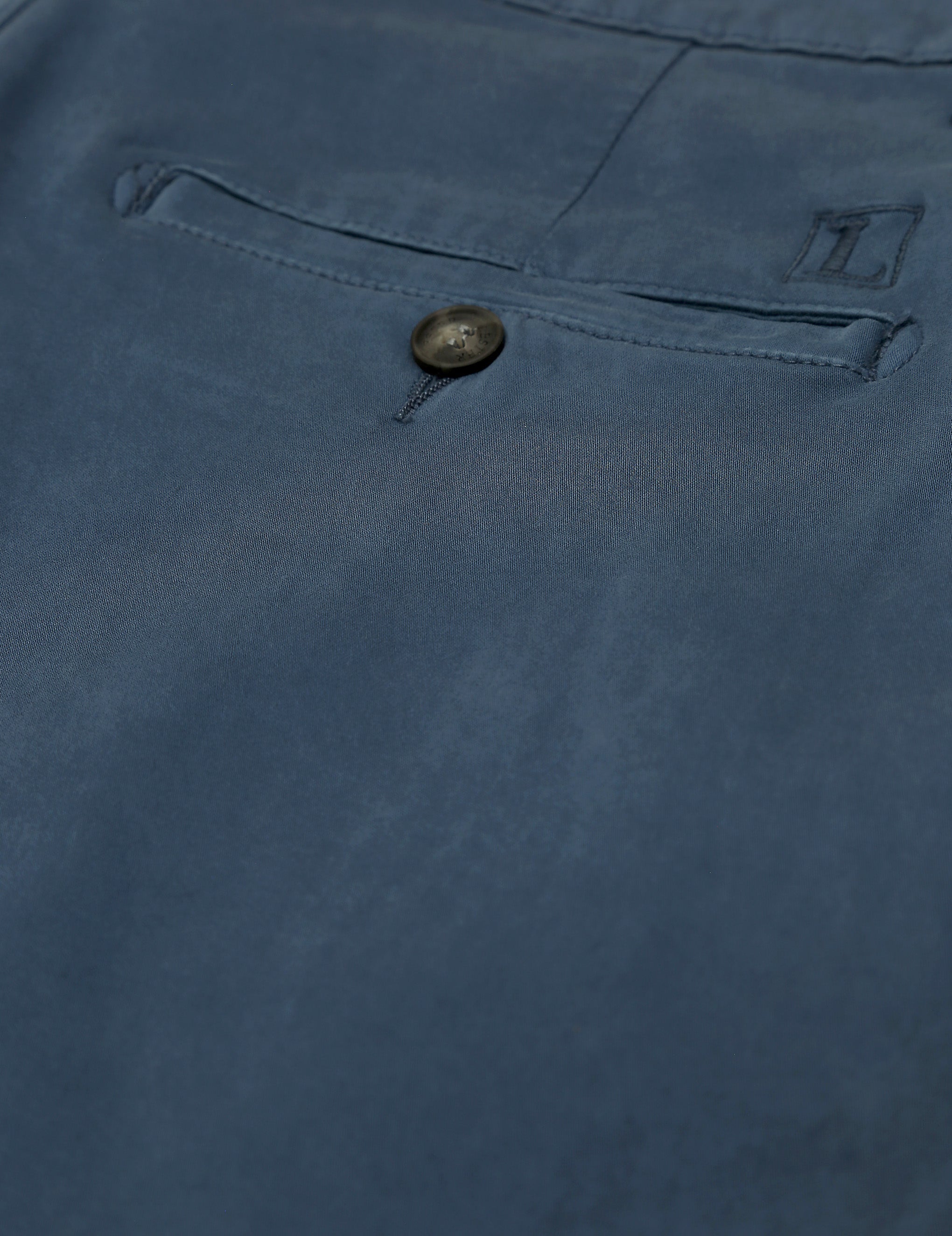 Pantalón satén lavado Azul