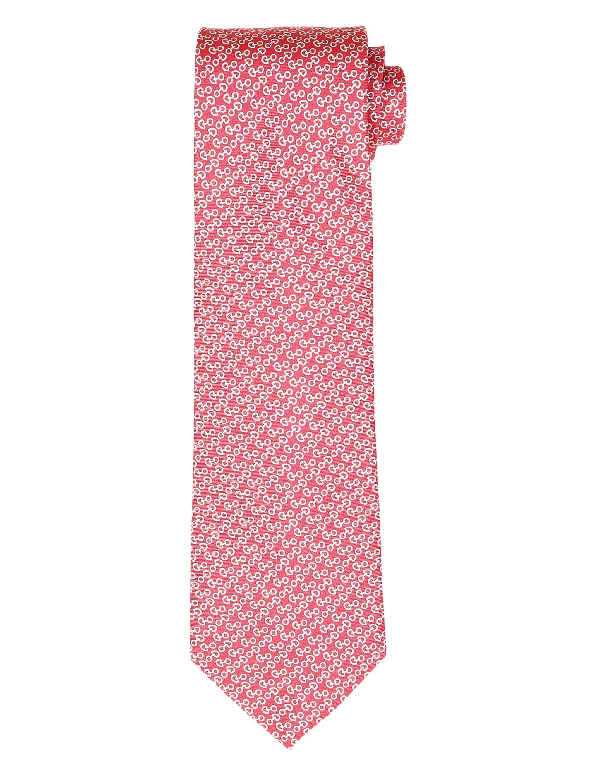 Corbata calabrote pequeño Rosa/blanco