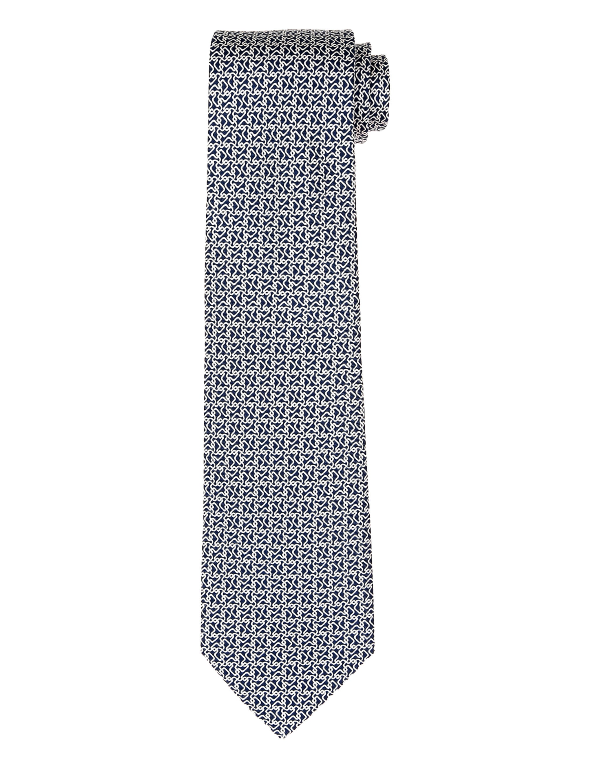 Corbata laberinto Azul/blanco
