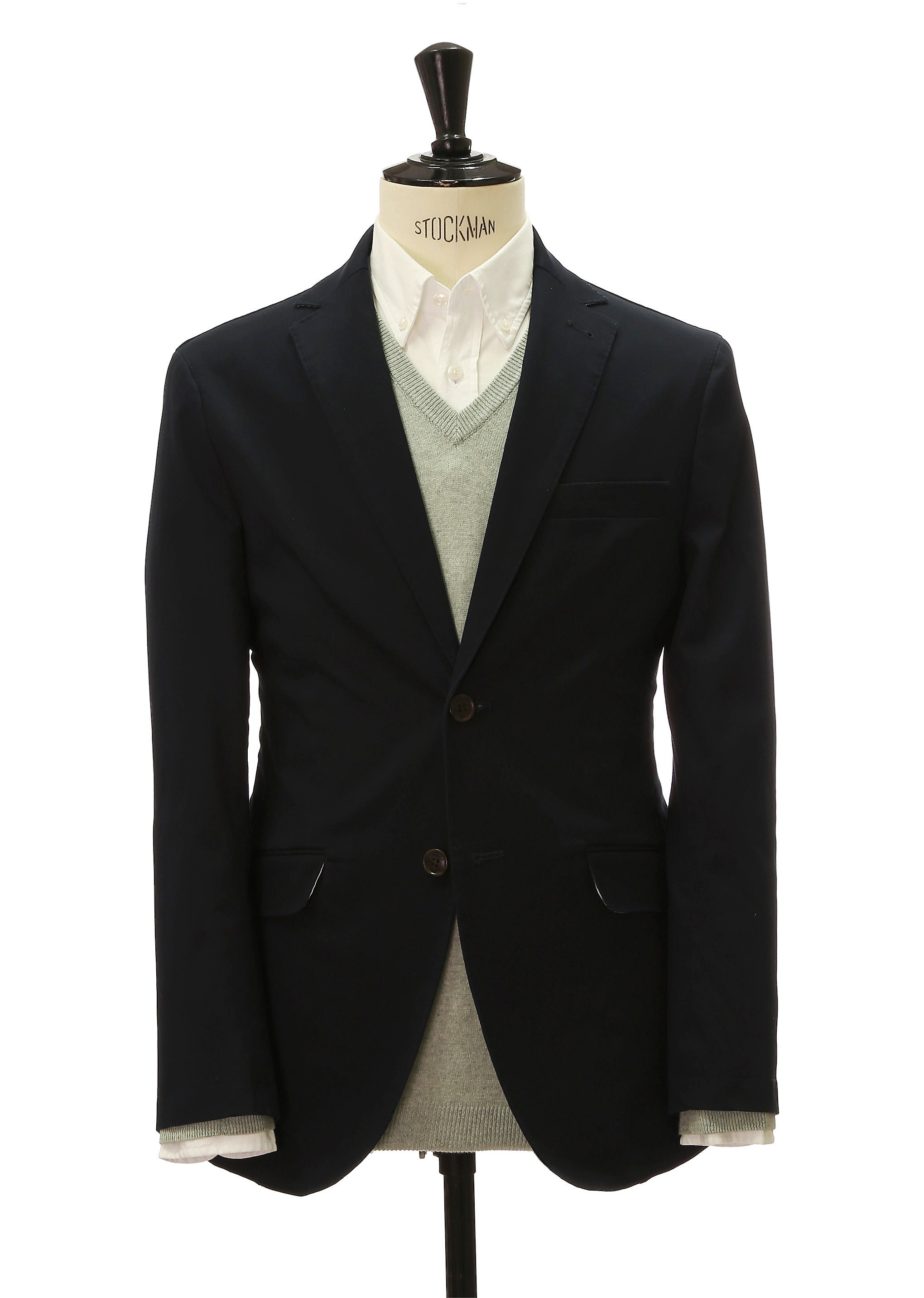 Chaqueta sarga lavada Azul