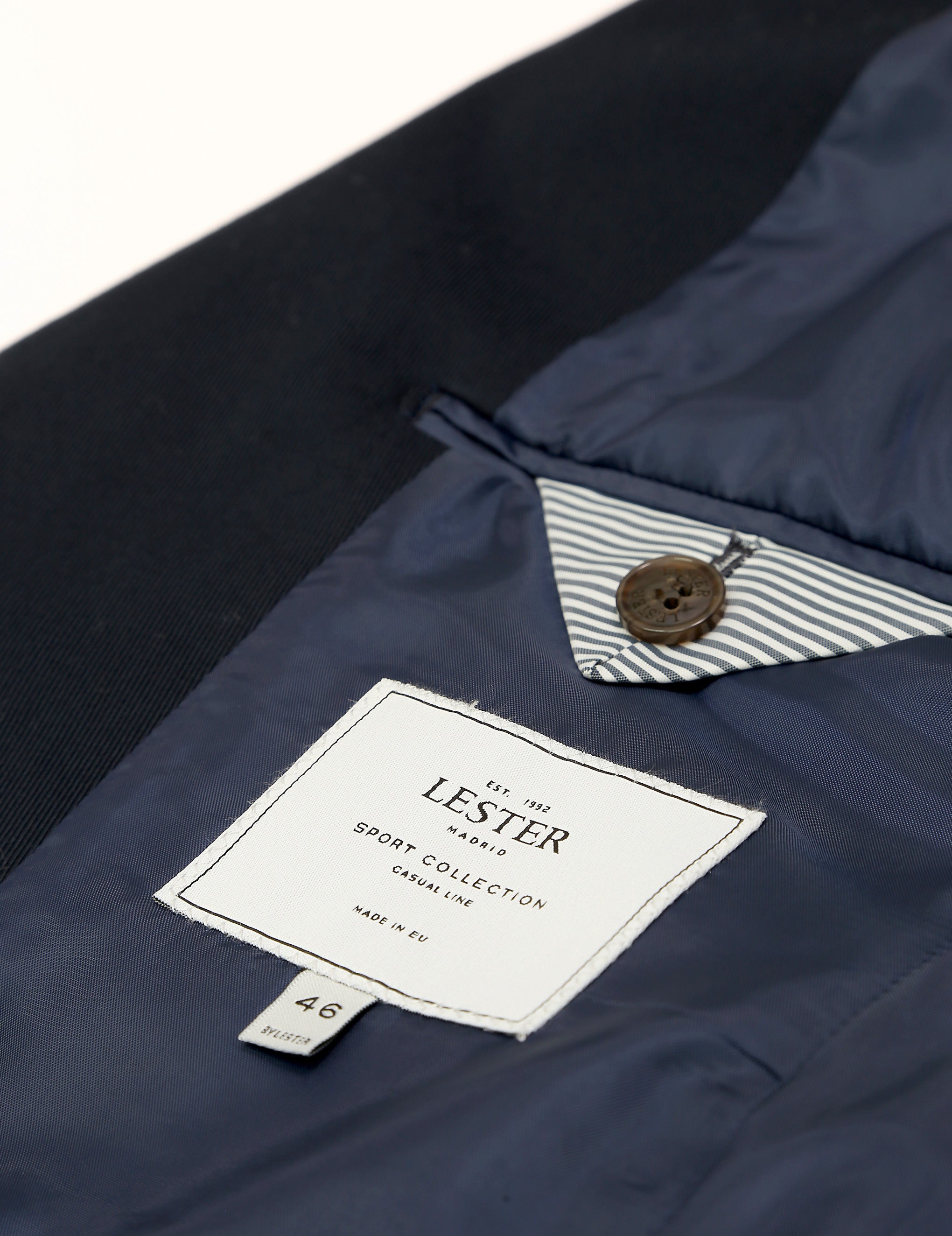 Chaqueta sarga lavada Azul