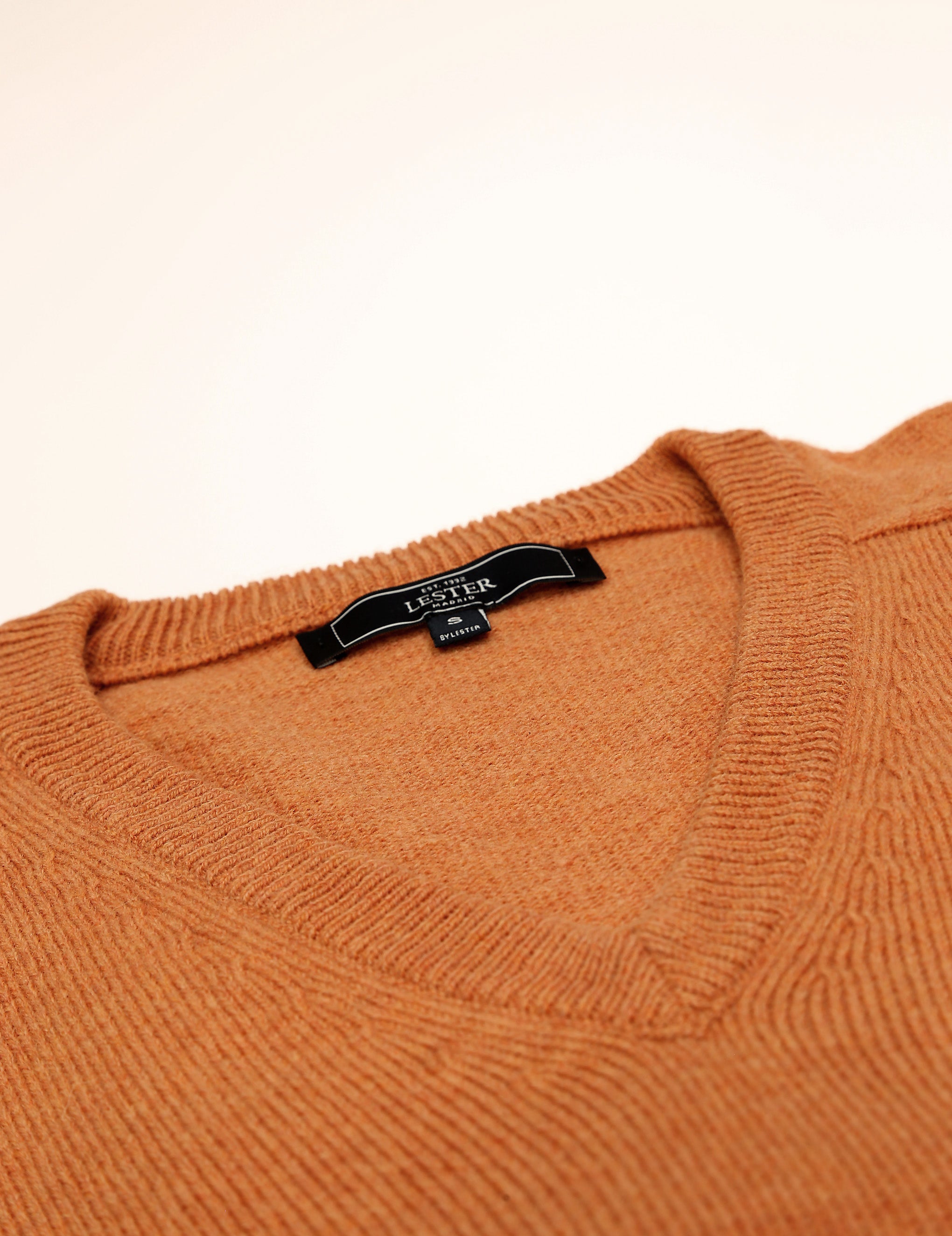 Jersey lana pico Naranja