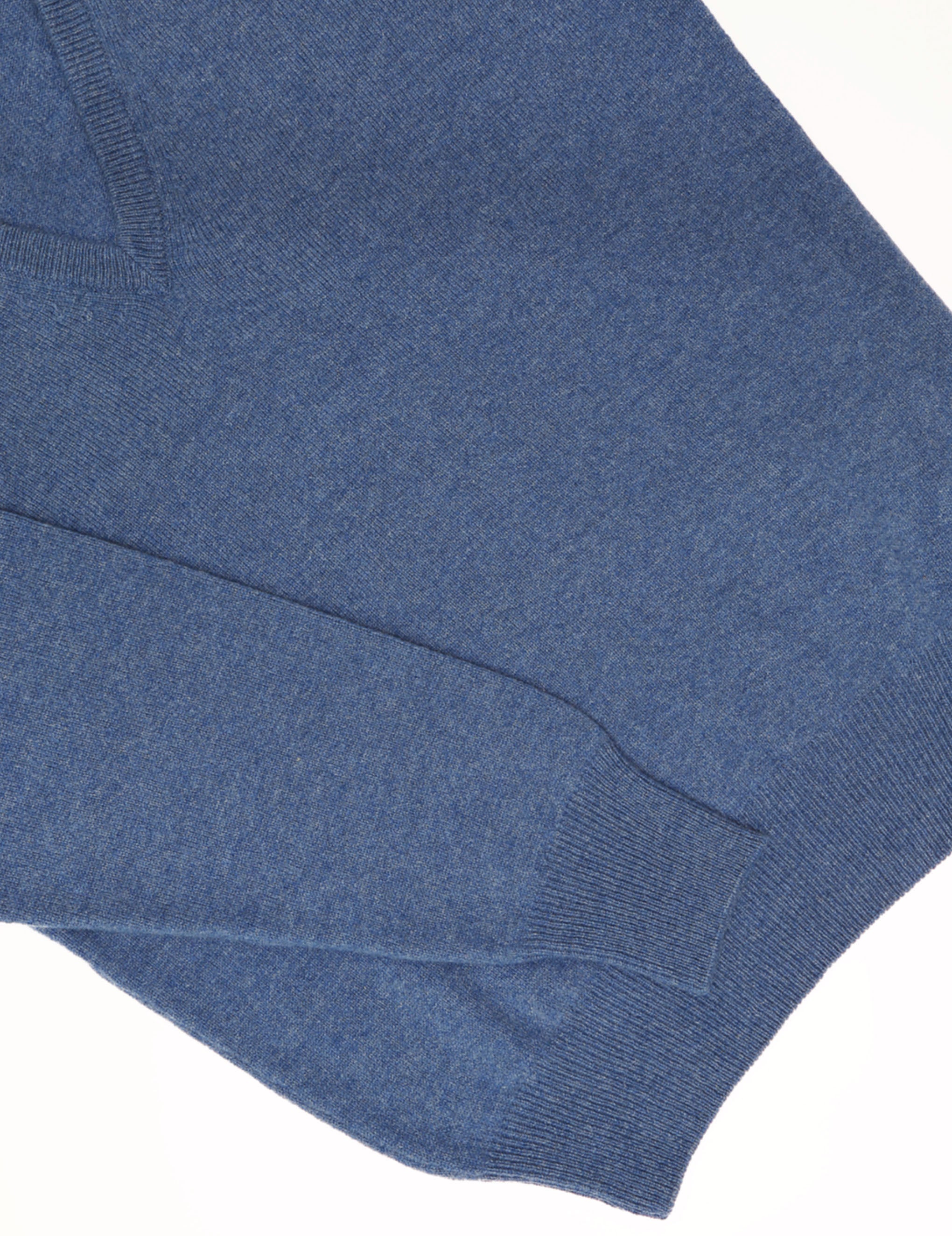 Jersey lana pico Azul medio