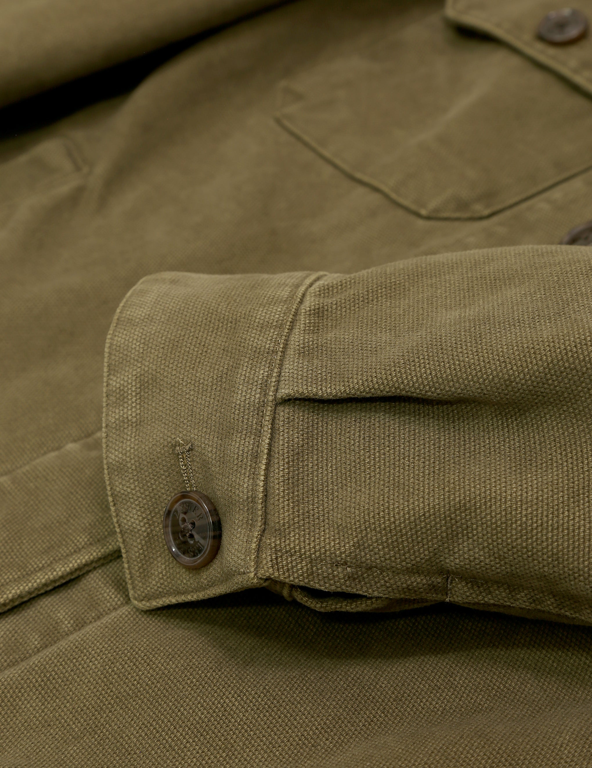 Overshirt canvas Kaki