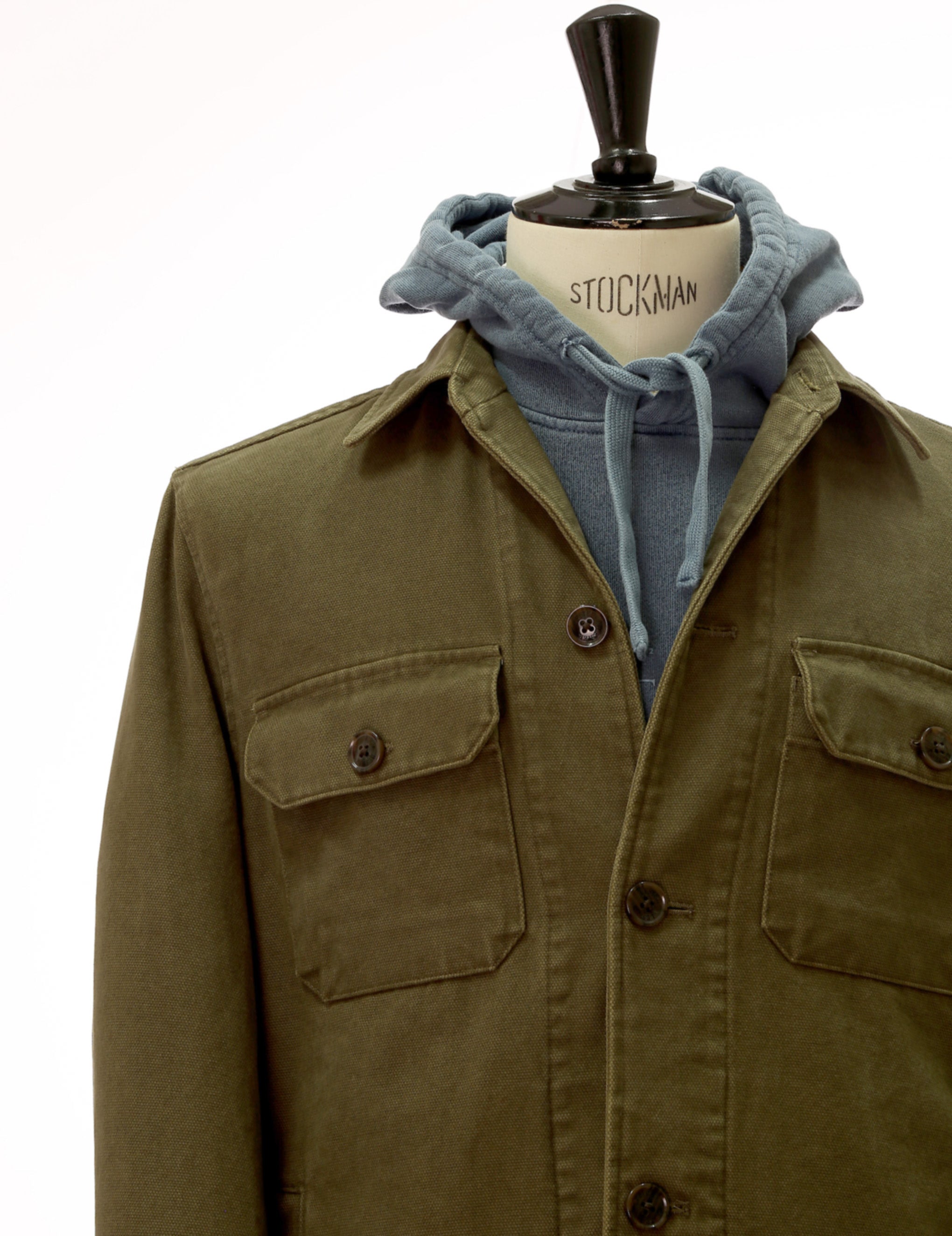 Overshirt canvas Kaki