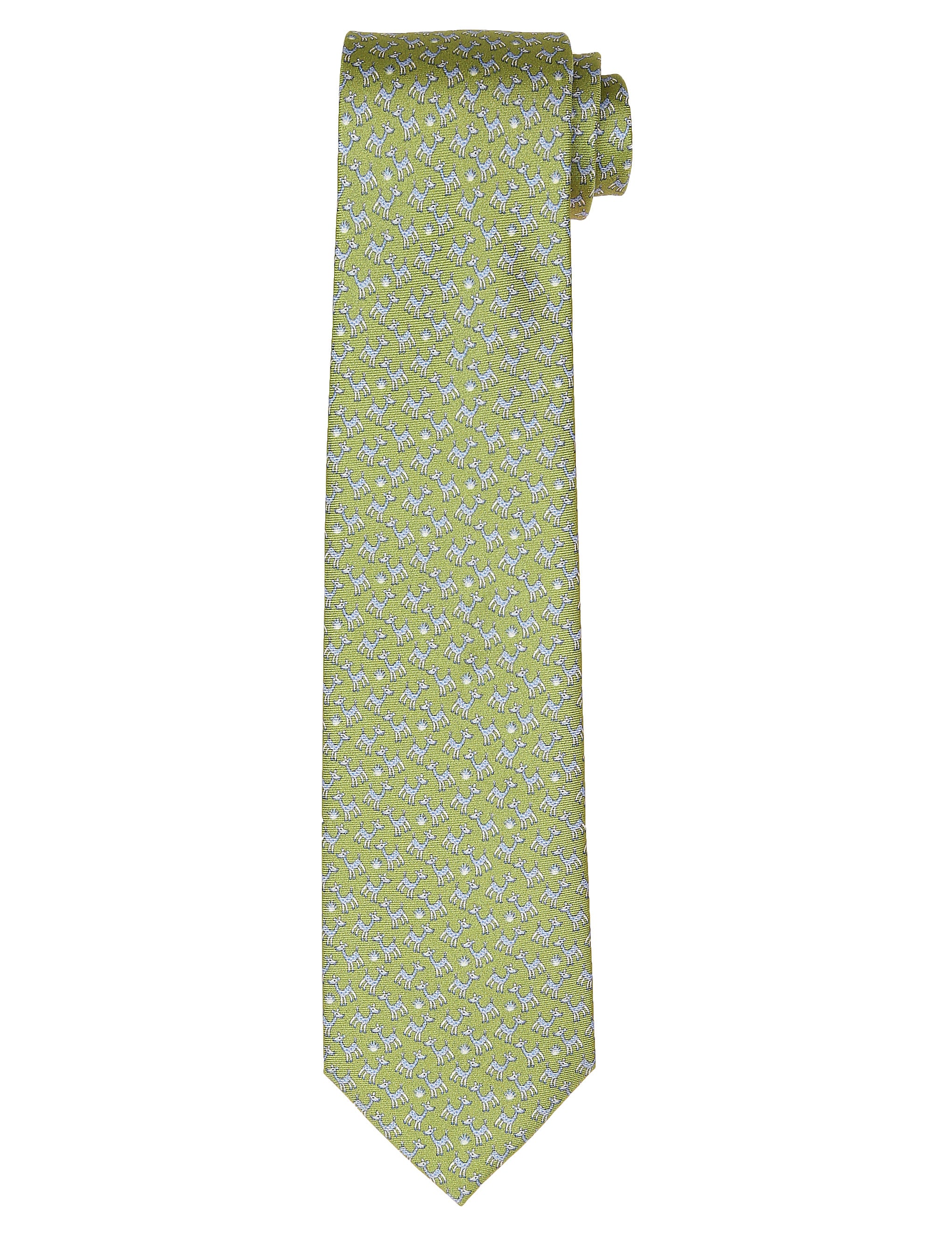 Corbata jirafas Verde/azul