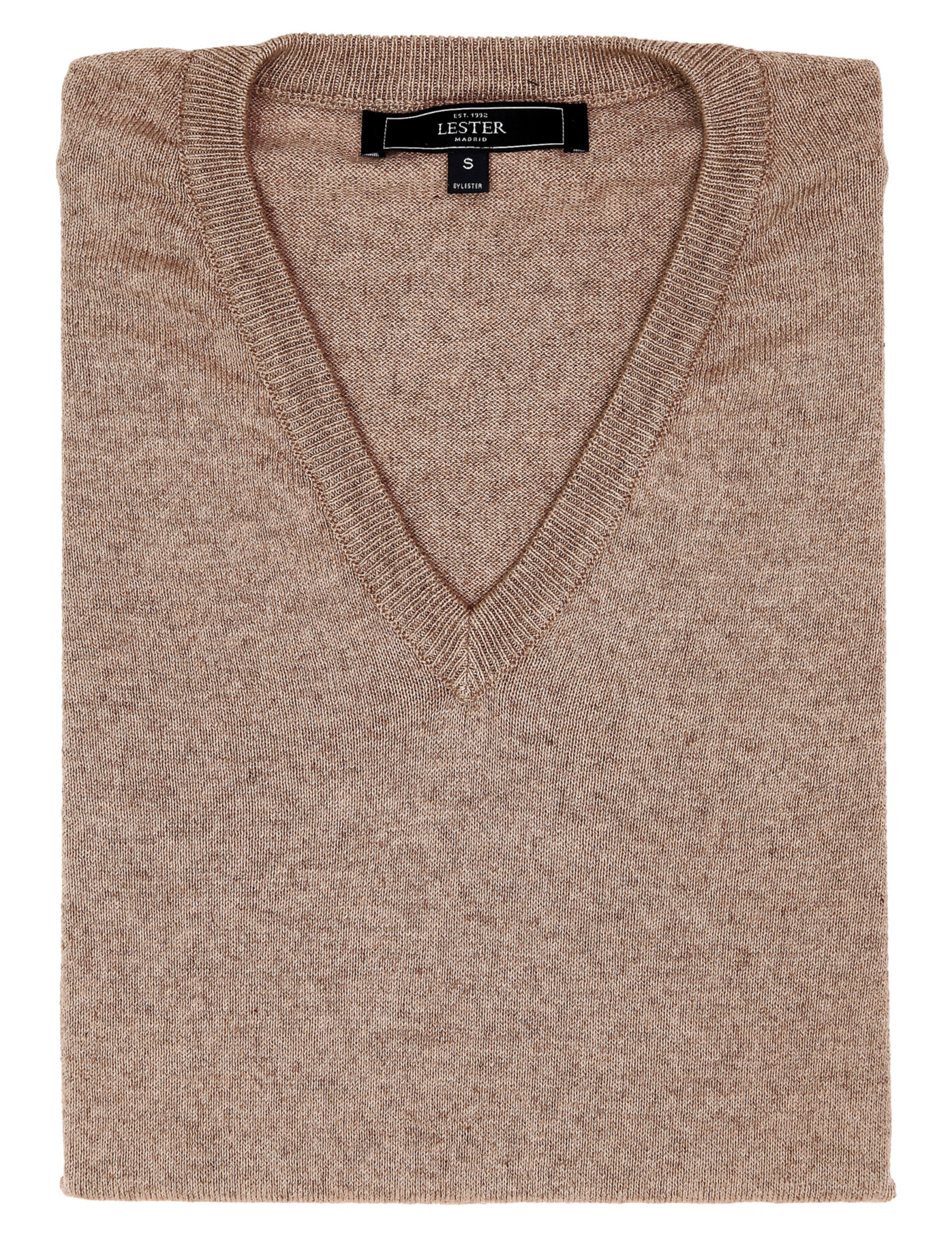 Jersey pico algodón cashmere Beige